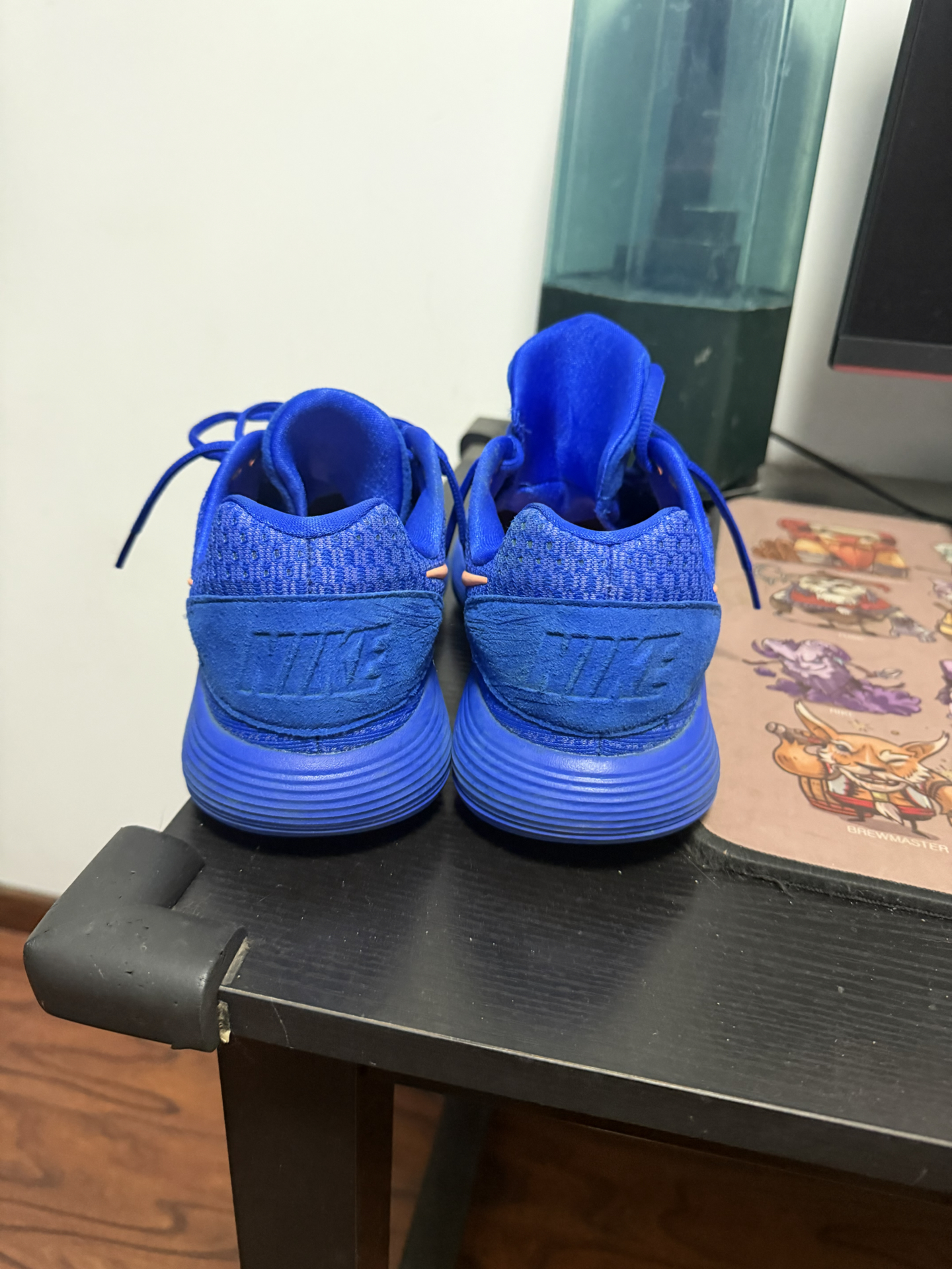 custom review-Nike Hyperdunk 2017 OG Модель Low EP 'Racer Синий' Амортизация Противоскользящий Устойчивый к истиранию Низкий Топ