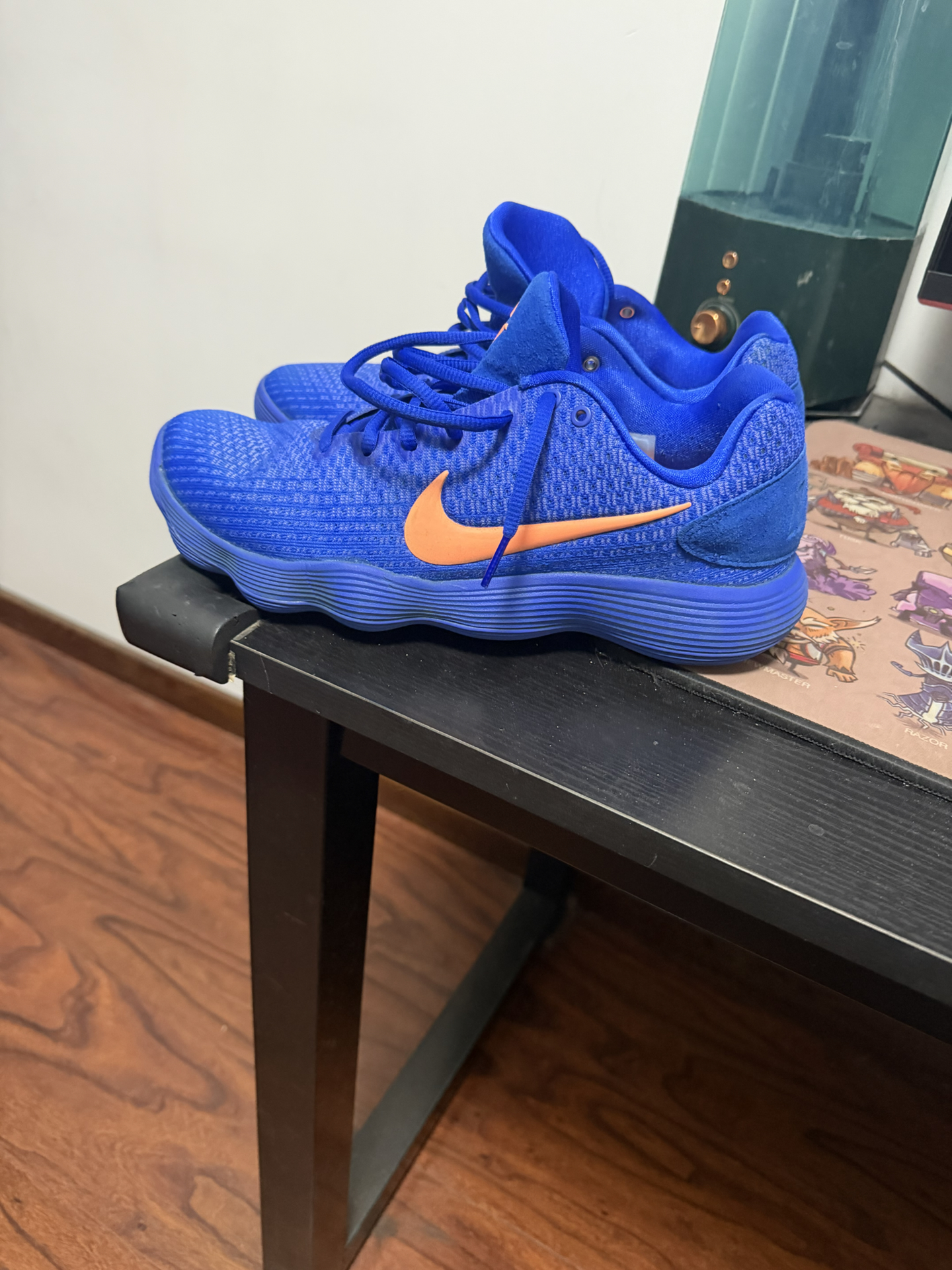 custom review-Nike Hyperdunk 2017 OG Модель Low EP 'Racer Синий' Амортизация Противоскользящий Устойчивый к истиранию Низкий Топ