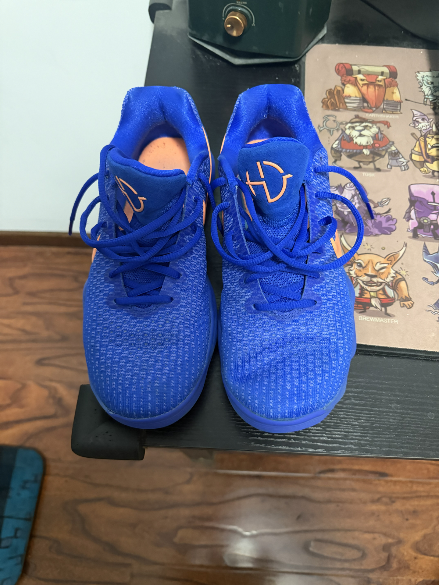 custom review-Nike Hyperdunk 2017 OG Модель Low EP 'Racer Синий' Амортизация Противоскользящий Устойчивый к истиранию Низкий Топ