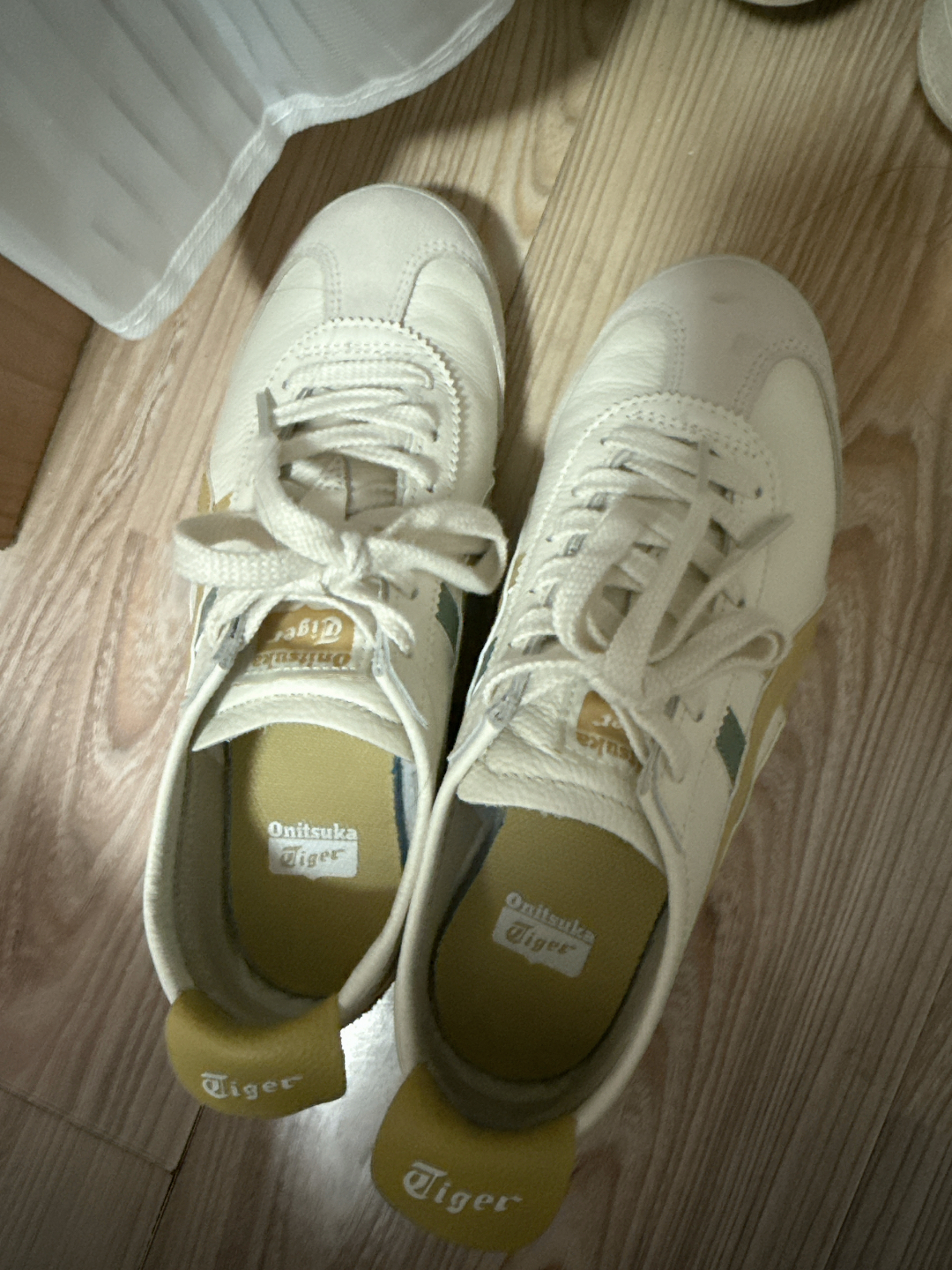 custom review-Onitsuka Tiger MEXICO 66 Устойчивая к истиранию Низкая Повседневная Обувь Унисекс Экрю Желтый