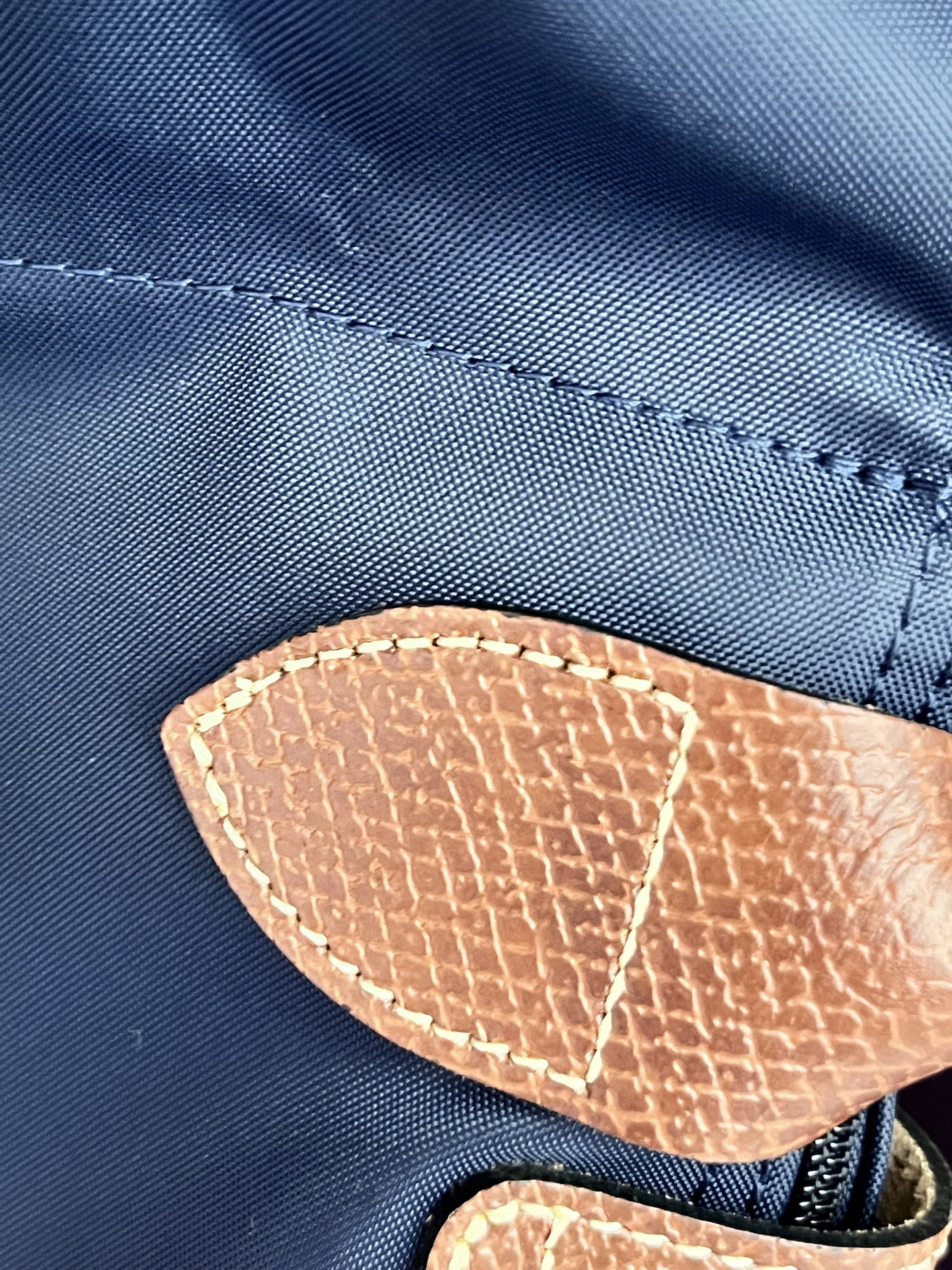 custom review-LONGCHAMP Переработанный холщовый тоут сумка для покупок сумка через плечо большая женская сумка морской синий