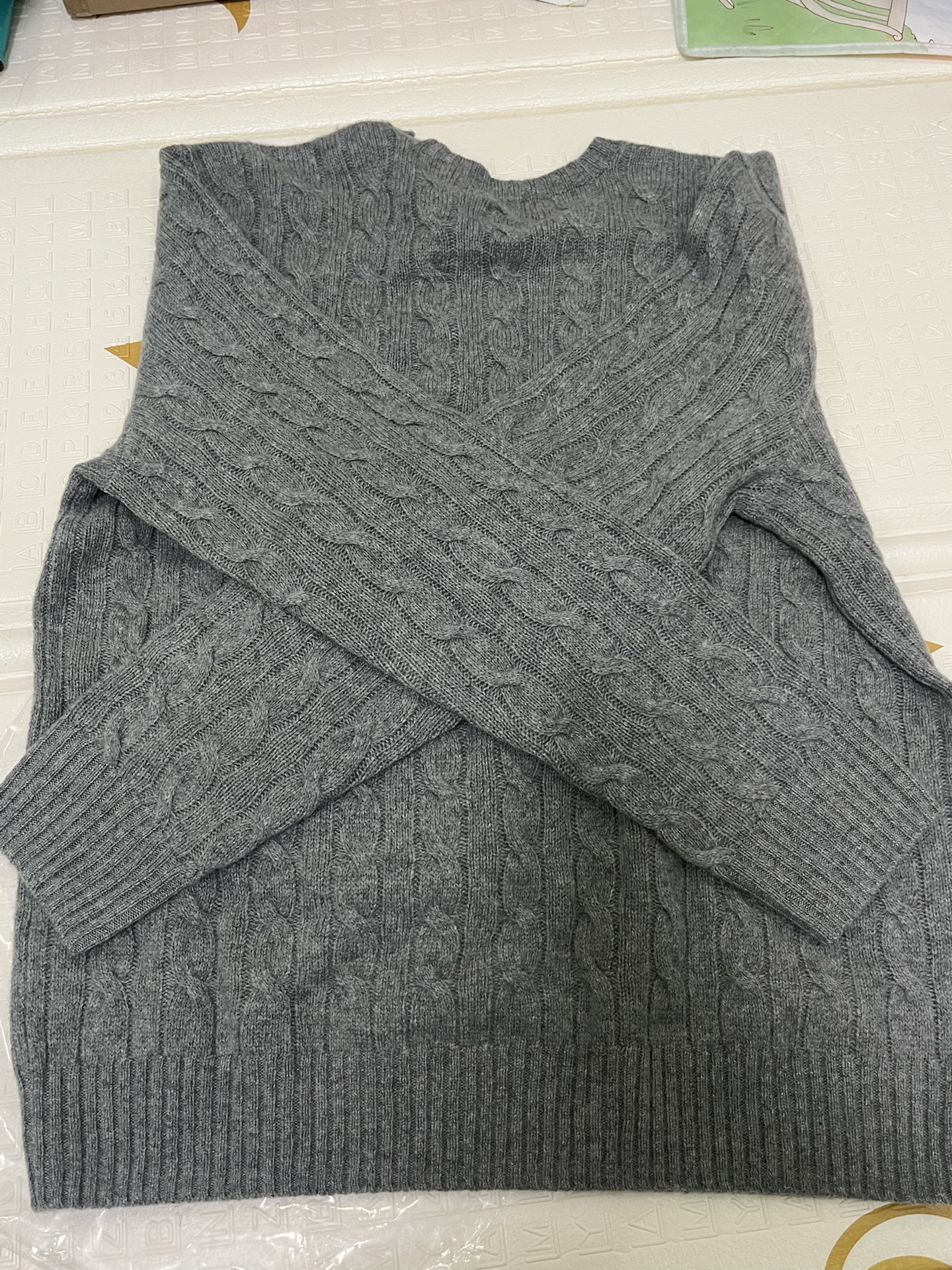 custom review-Polo Ralph Lauren SS23 Кашемир Свитер Мужской Фотиния Серый