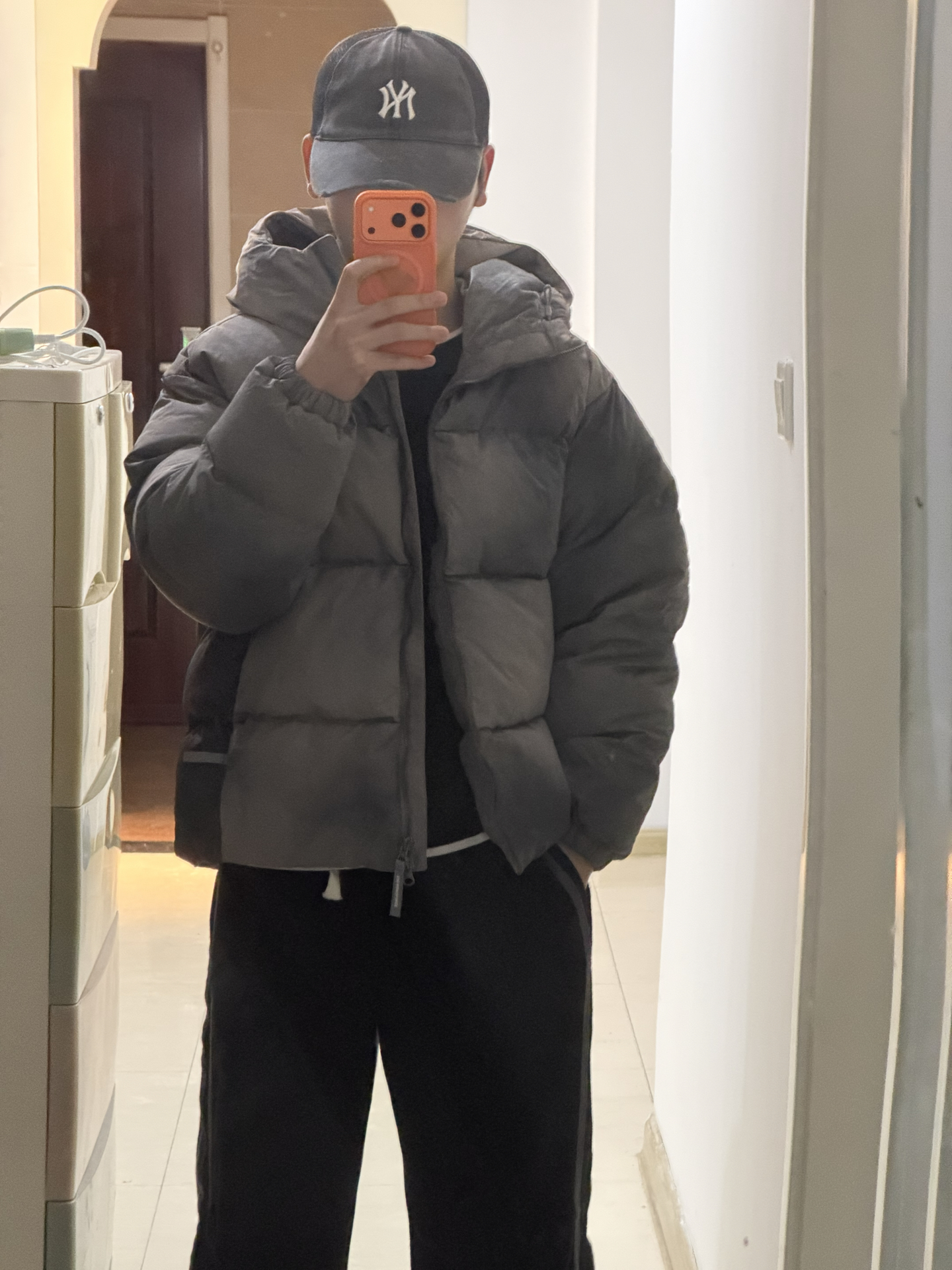 custom review-The North Face Пуховики и зимние пальто унисекс серого цвета