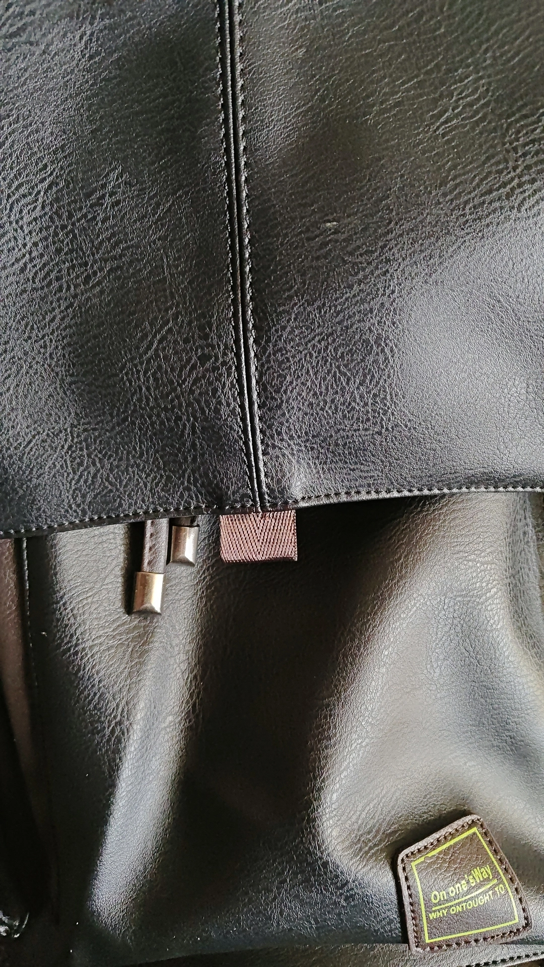 custom review-MOYYI ПВХ Водонепроницаемый Рюкзак с Откидной Крышкой Шнур Сумка для Ноутбука Путешественная Сумка Унисекс Черный