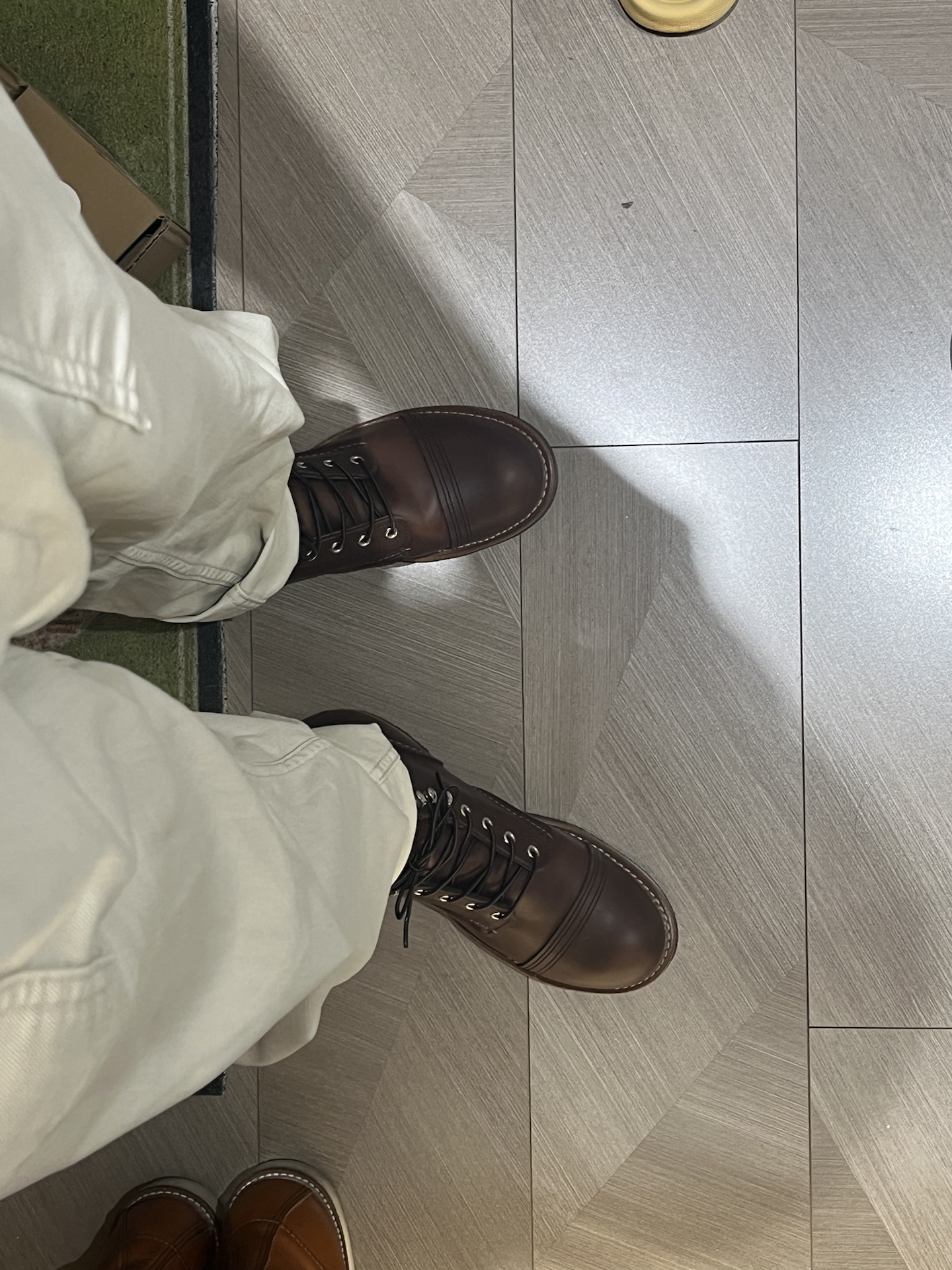 custom review-Red Wing 15 см Армейские ботинки Мужские Кофейного цвета D Ширина корпуса
