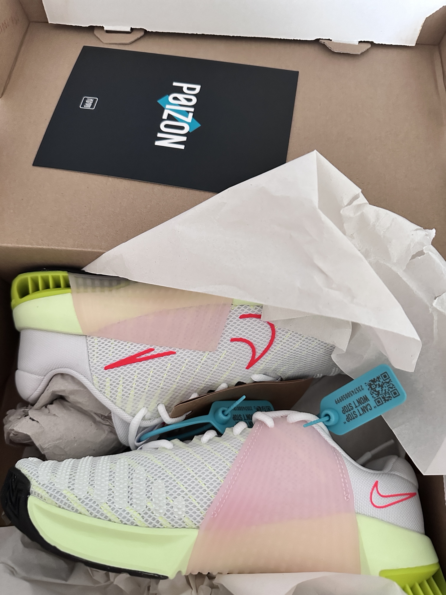 custom review-Nike Metcon 9 Slip-Resistant Low-Top Тренировочные Кроссовки Женские Белые Зеленые