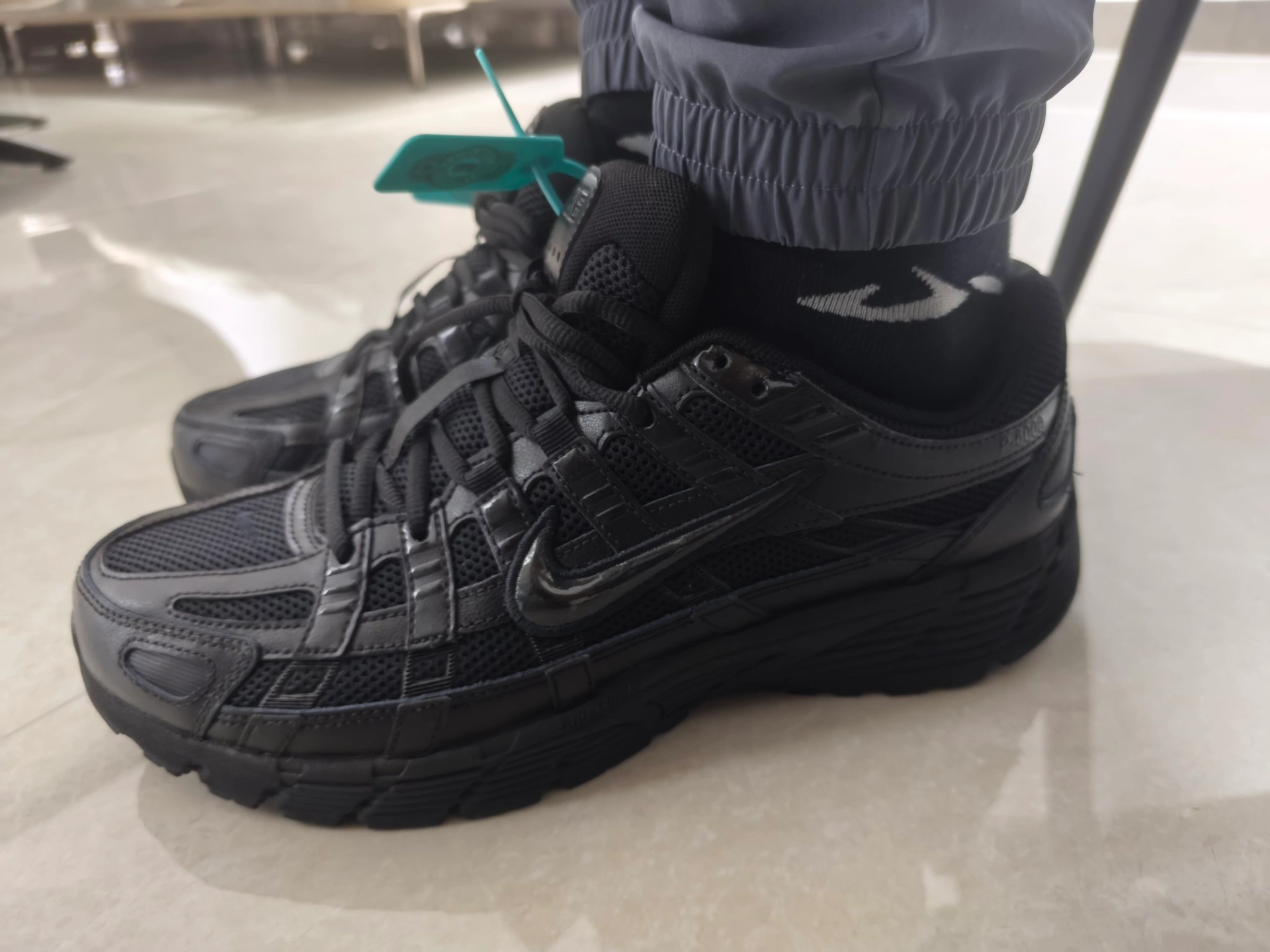 custom review-Nike P 6000 Slip Resistant Abrasion Resistant Дышащий Низкий Топ Повседневный Городской Коммутирование Беговые кроссовки Унисекс Черный