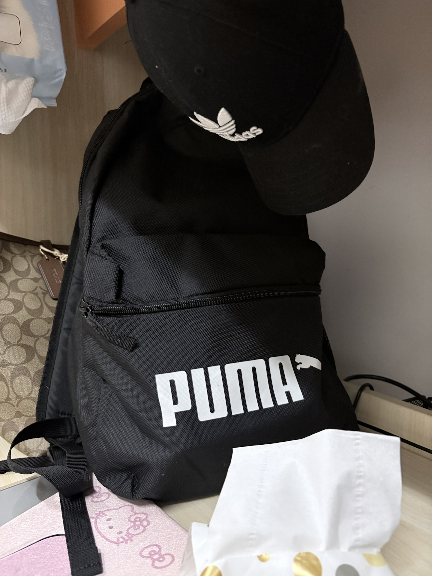 custom review-PUMA Ткань Рюкзак Стандартный (Standard) Унисекс Чисто Черный