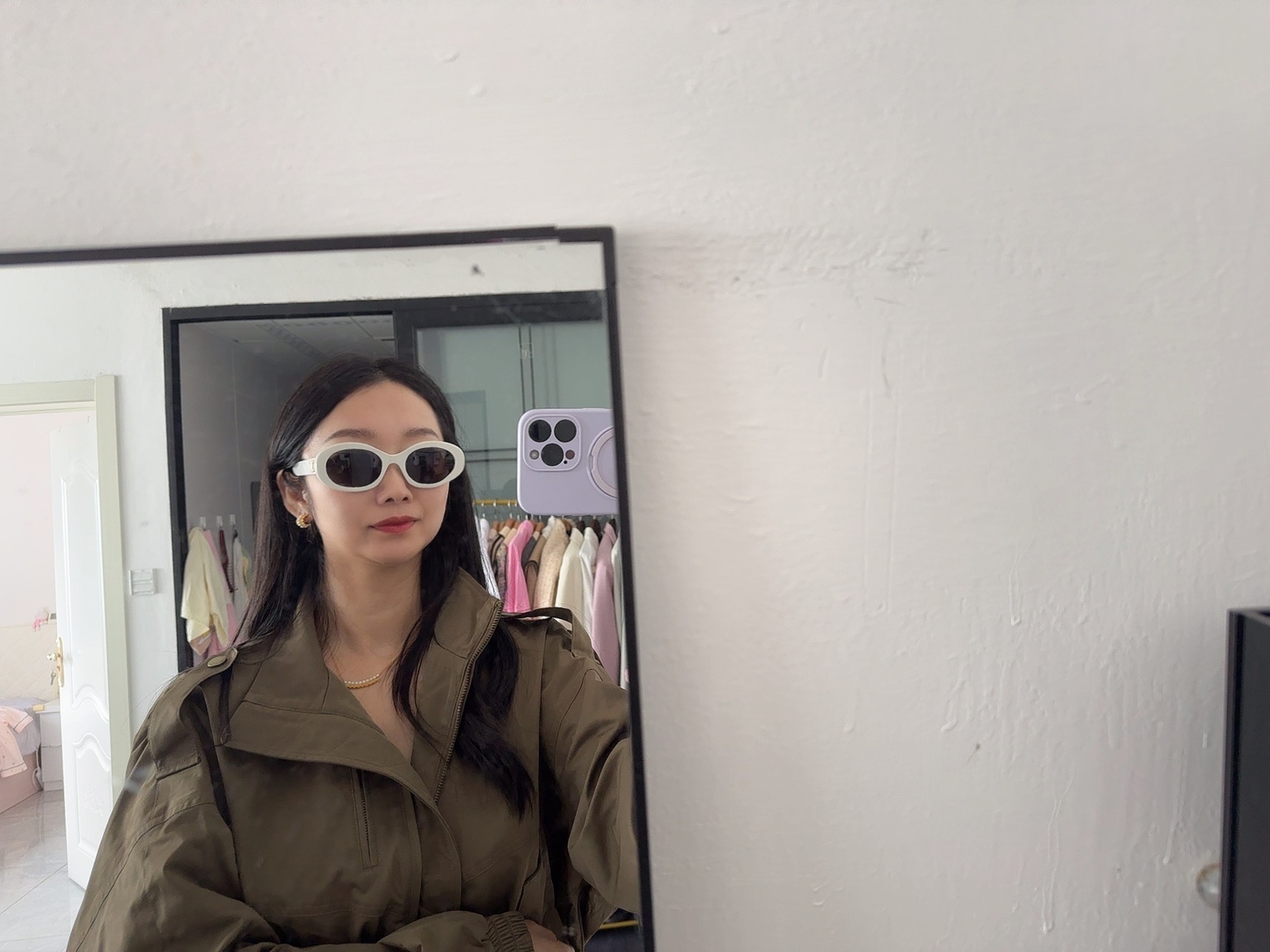 custom review-Celine Бабочка Солнцезащитные очки Женские Белые