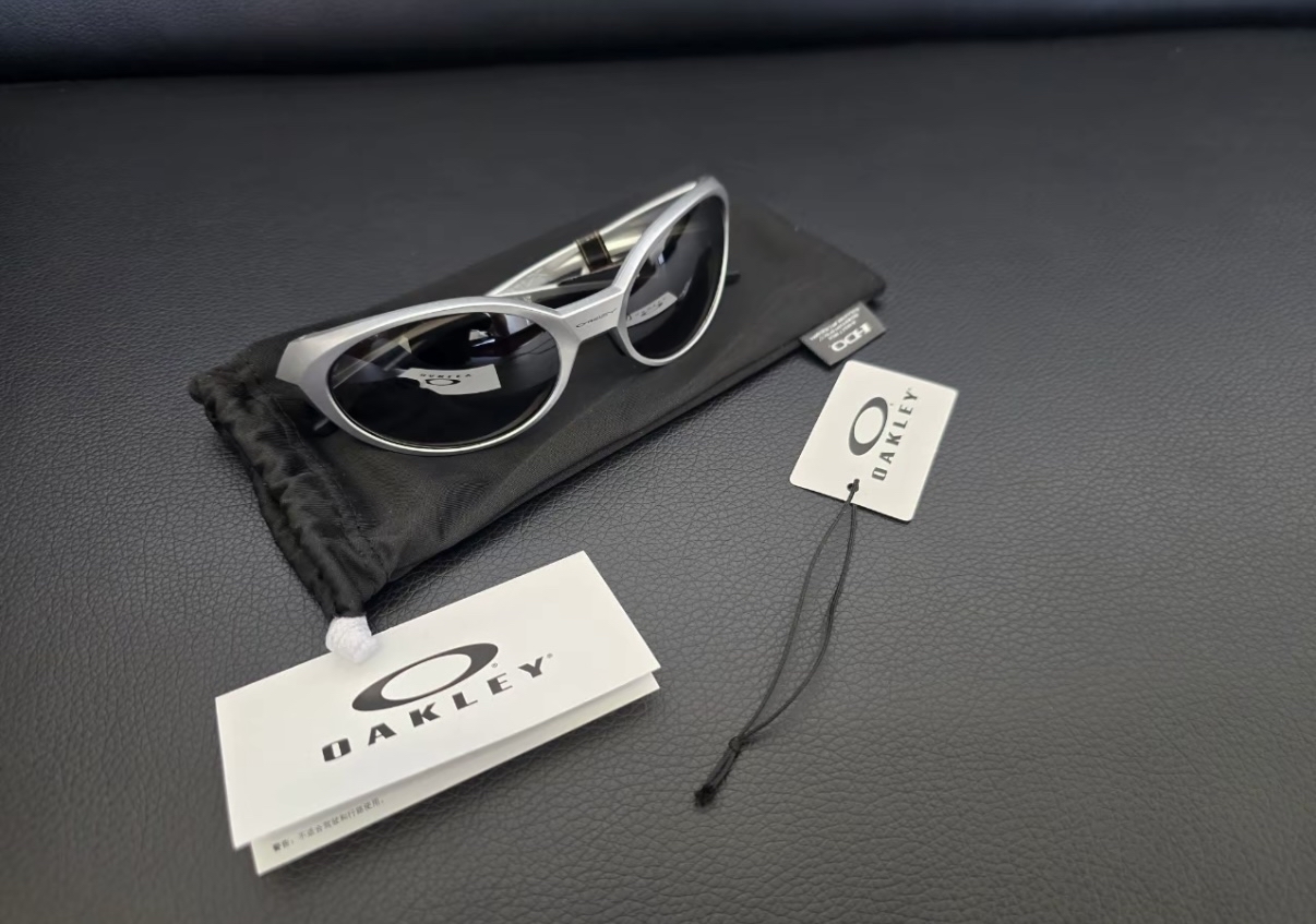 custom review-Oakley OVAL SUNGLASSES Мужские Серебряные