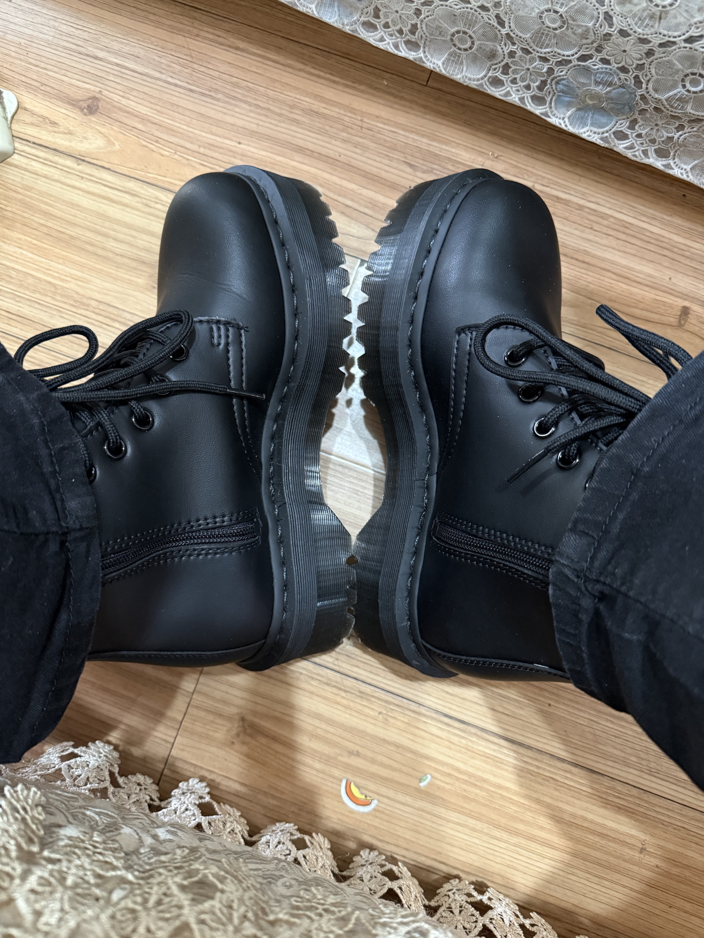 custom review-Dr.Martens Vegan Jadon II MONO Martin Boot Мужской Черный