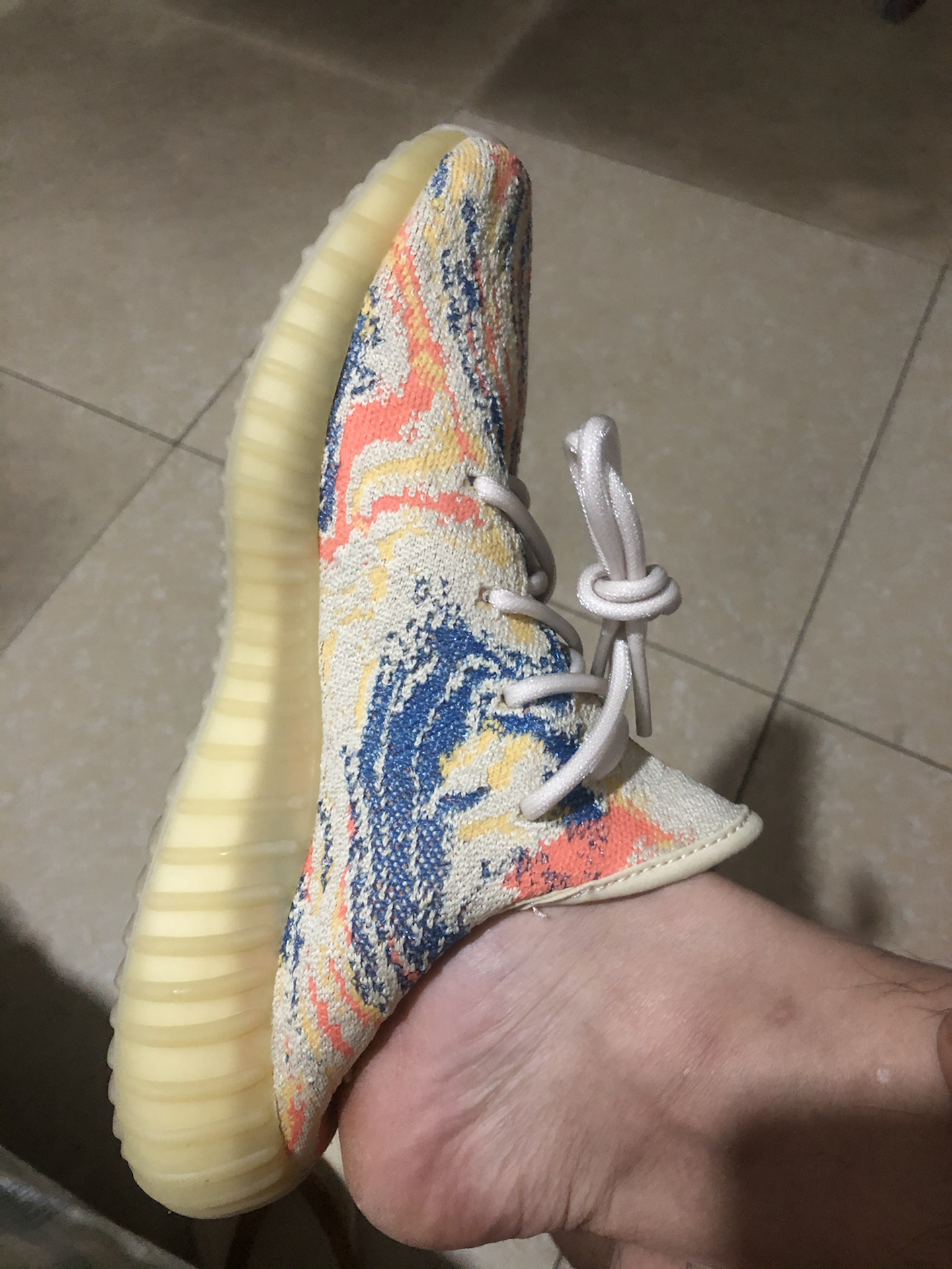 custom review-Adidas Originals Yeezy Boost 350 V2 Graymon 'MX Oat' Низкий топ Повседневная обувь Унисекс Желтый Смешанный цвет