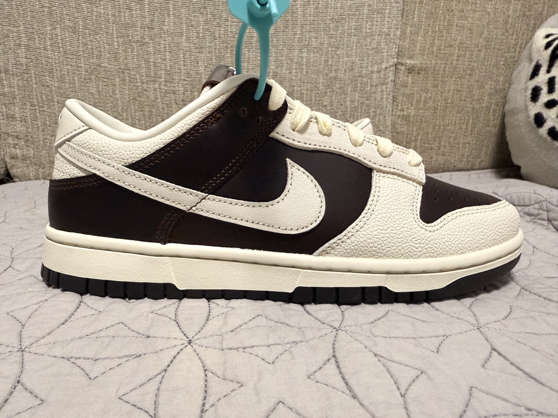 custom review-Nike Dunk Устойчивые к истиранию Низкие Кроссовки для скейтбординга Мужские Коричневый Белый