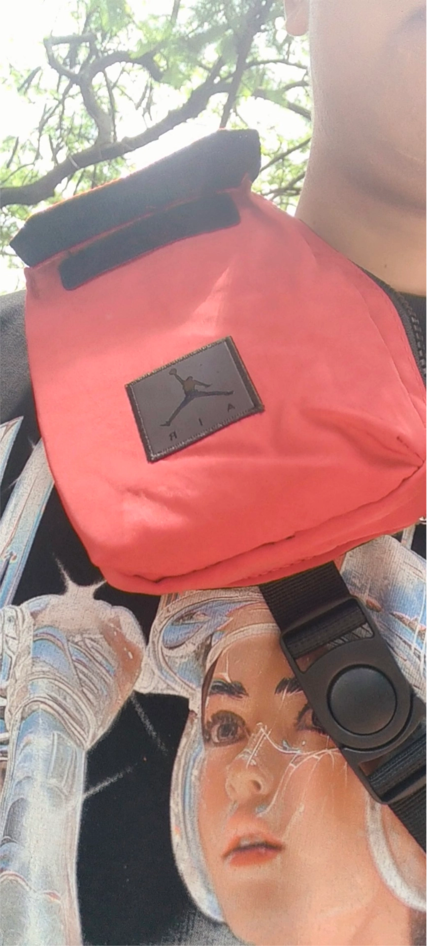 custom review-Джордан Полиамид Комбо Сумка Сумка через плечо Сумка Sling Обычная Унисекс Красный