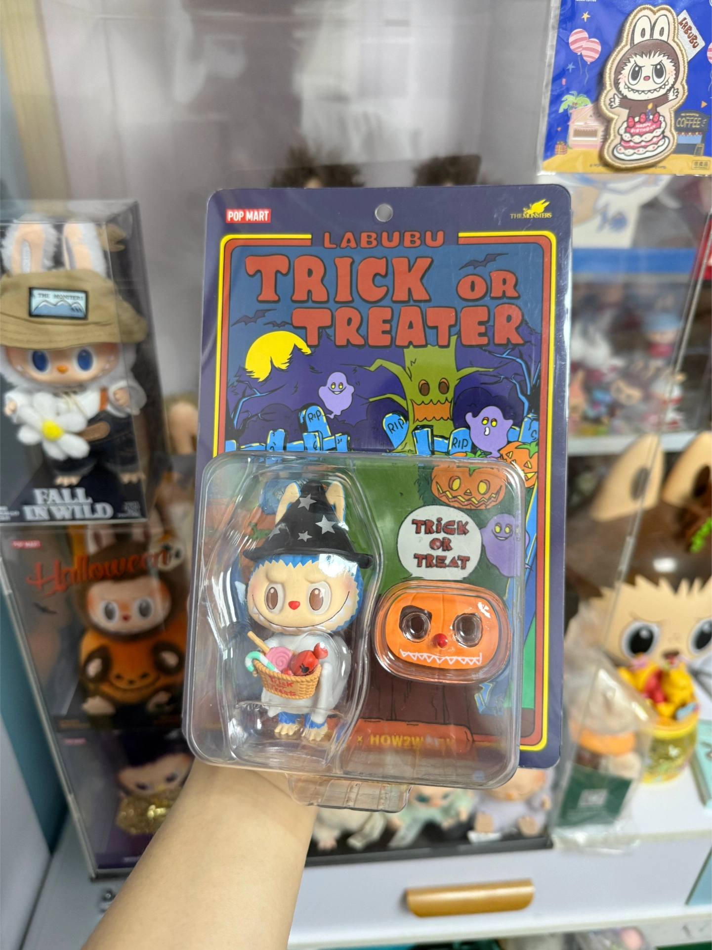 custom review-POP MART THE MONSTERS LABUBU Trick-or-Treater, Фигурка, Прозрачный Слепой Бокс На Карточке