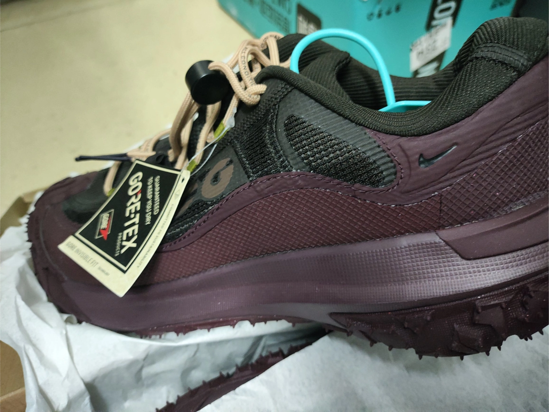 custom review-Nike ACG Mountain Fly 2 Водонепроницаемый Низкий Топ Походная обувь Унисекс Бордовый