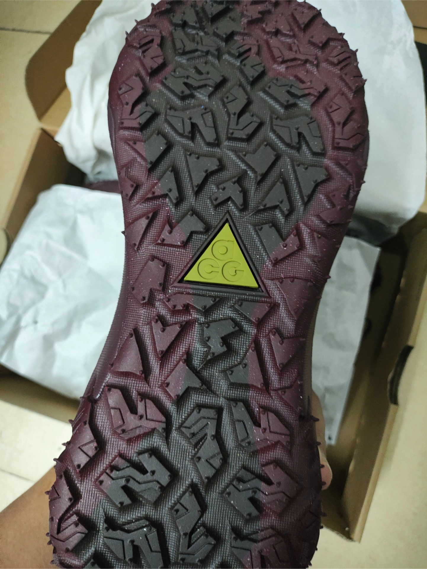 custom review-Nike ACG Mountain Fly 2 Водонепроницаемый Низкий Топ Походная обувь Унисекс Бордовый