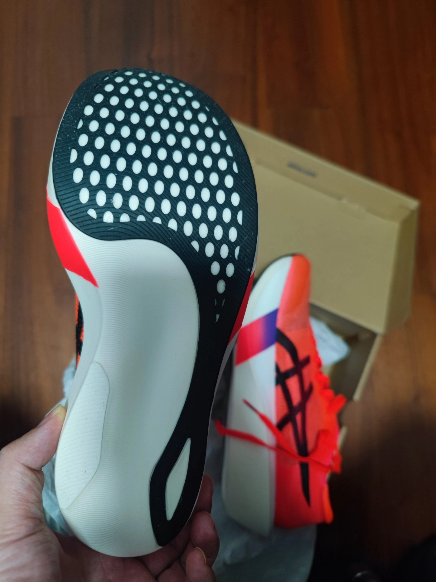 custom review-Asics Metaspeed Edge Устойчивые к истиранию Низкие Повседневные Беговые Кроссовки Унисекс Красный Черный