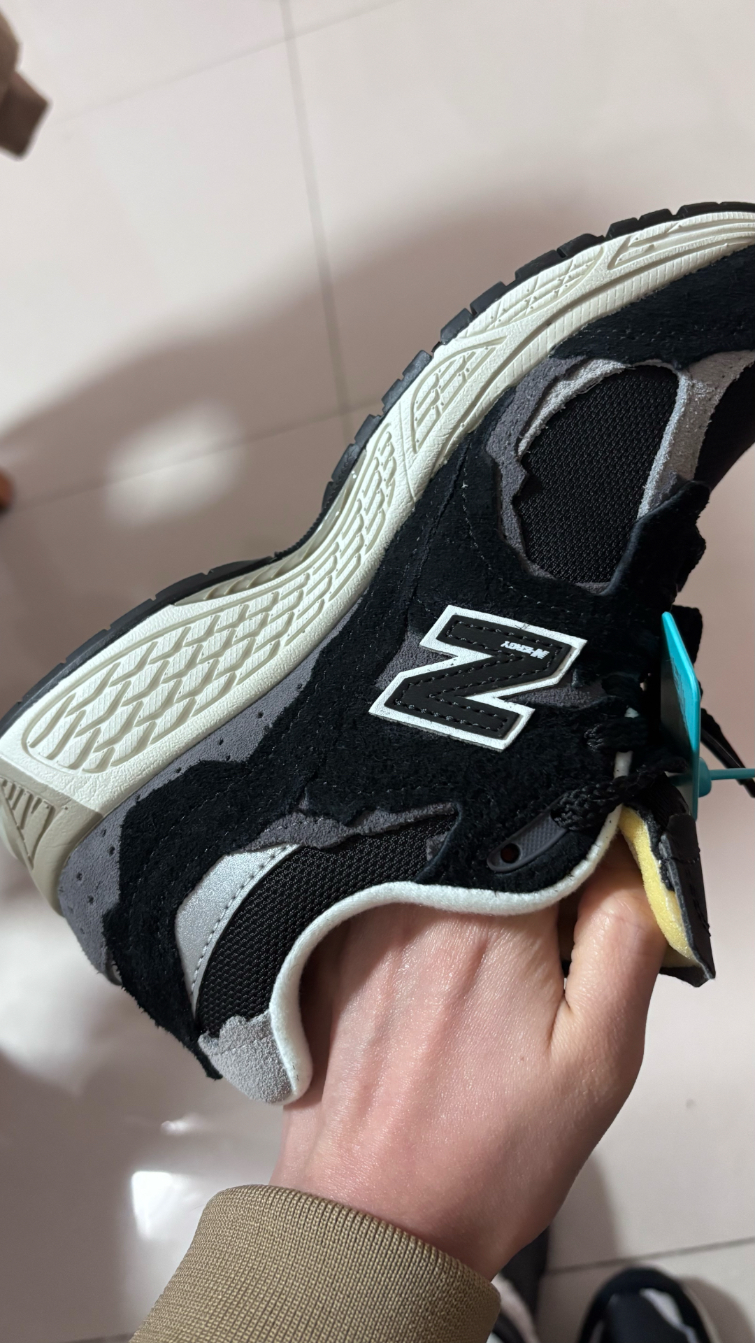 custom review-New Balance NB 2002R Устойчивый к истиранию низкий топ для бега на длинные дистанции спринт беговые кроссовки унисекс черный серый