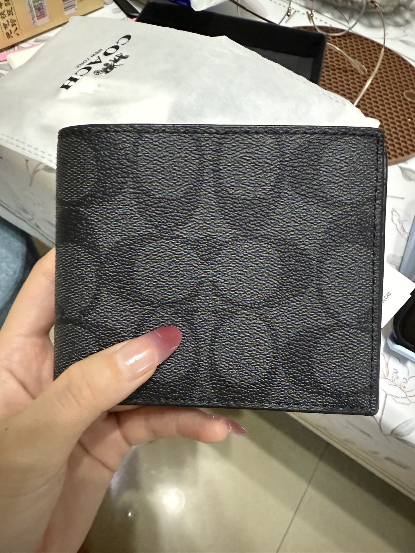 coach 三合一男士钱包开箱送礼超合适
