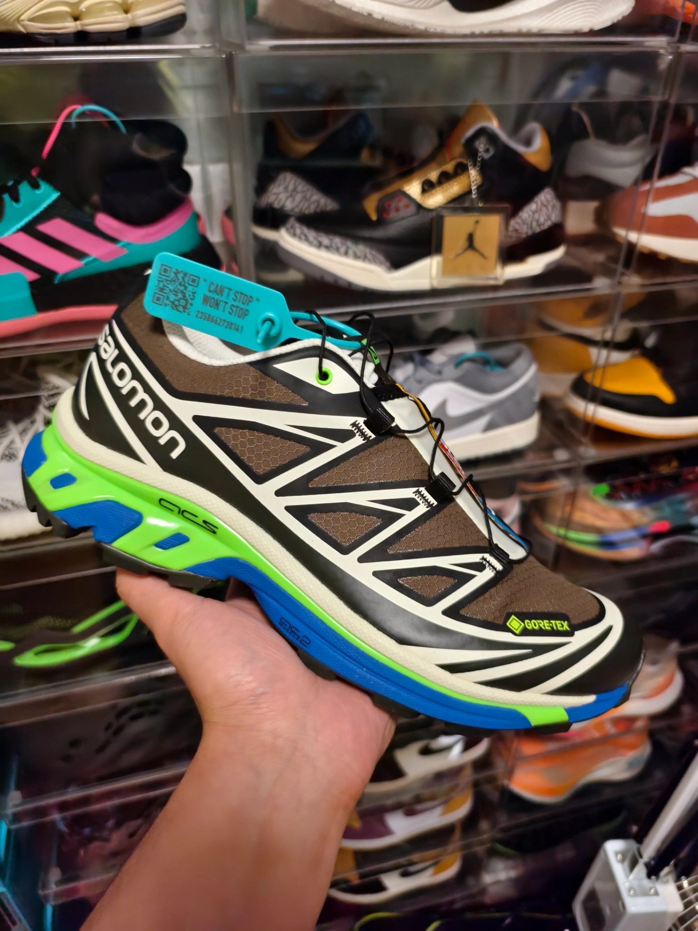 custom review-SSENSE x SALOMON XT 6 GTX Slip-Resistant и Breathable Низкий Топ Уличная Обувь Мужская Коричневый Черный Зеленый