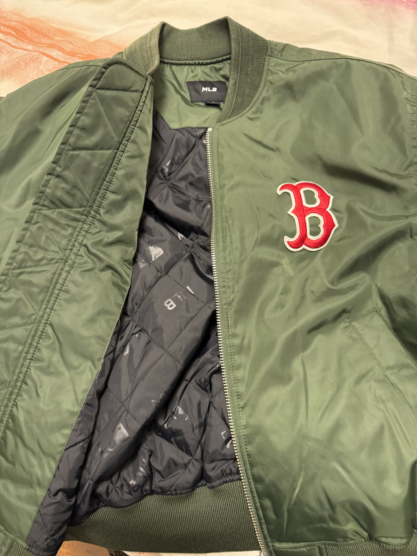 custom review-MLB FW22 Бейсбольная куртка унисекс армейский зеленый