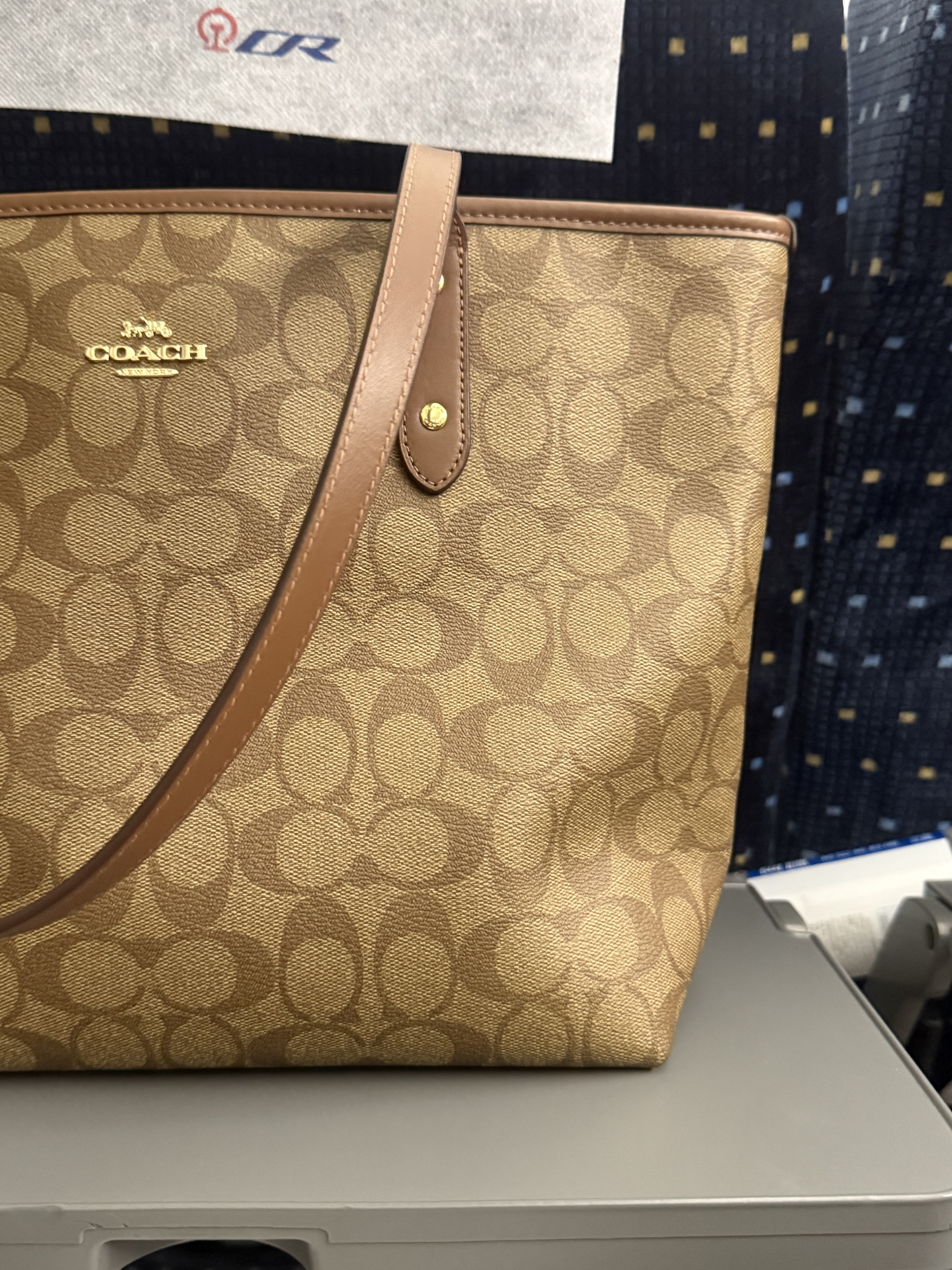 custom review-COACH City Zip Tote Сумка из искусственной кожи сумка через плечо большая женская хаки