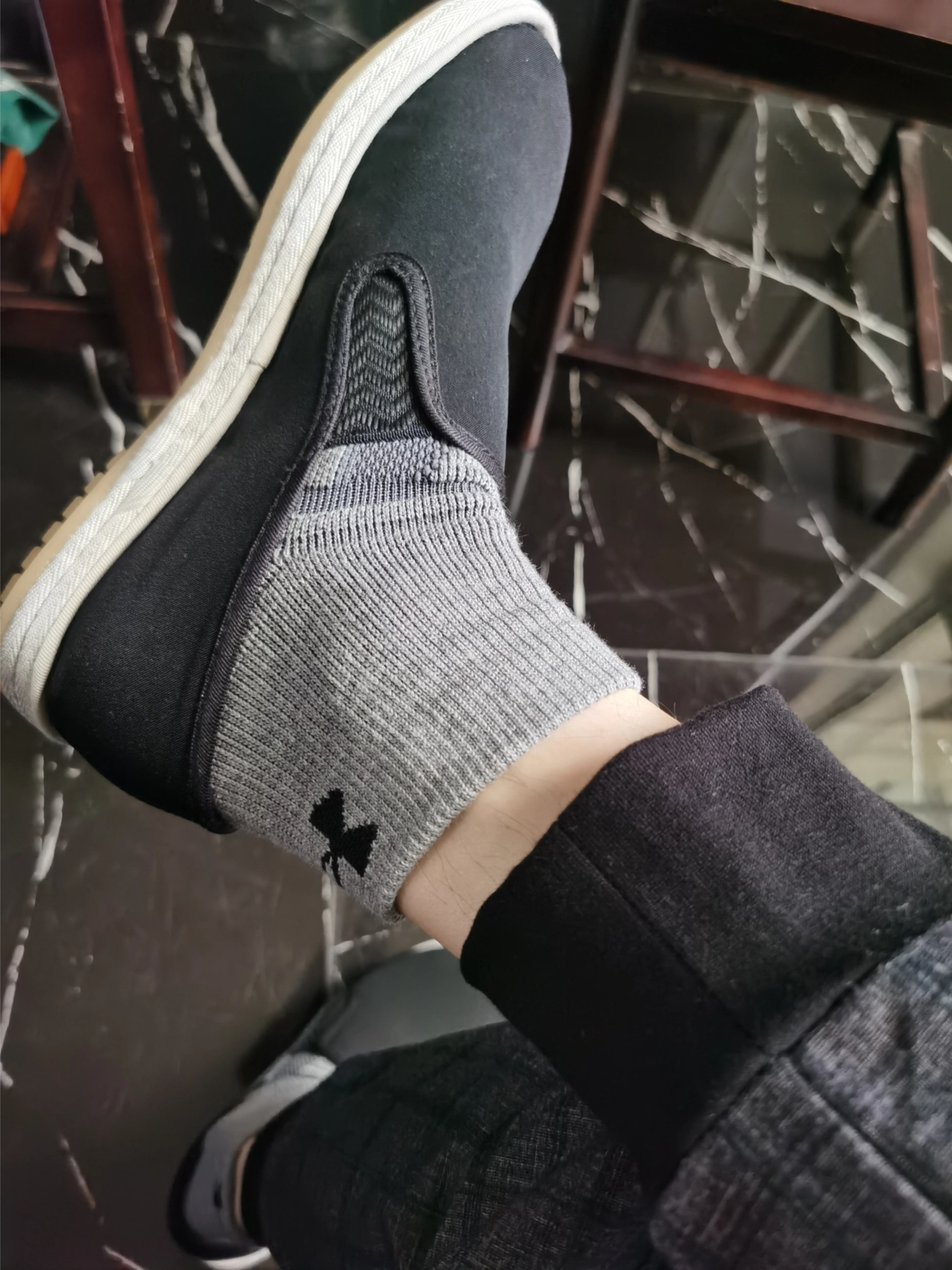 custom review-Носки из хлопка средней длины для унисекса бренд Under Armour упаковка из 3 пар