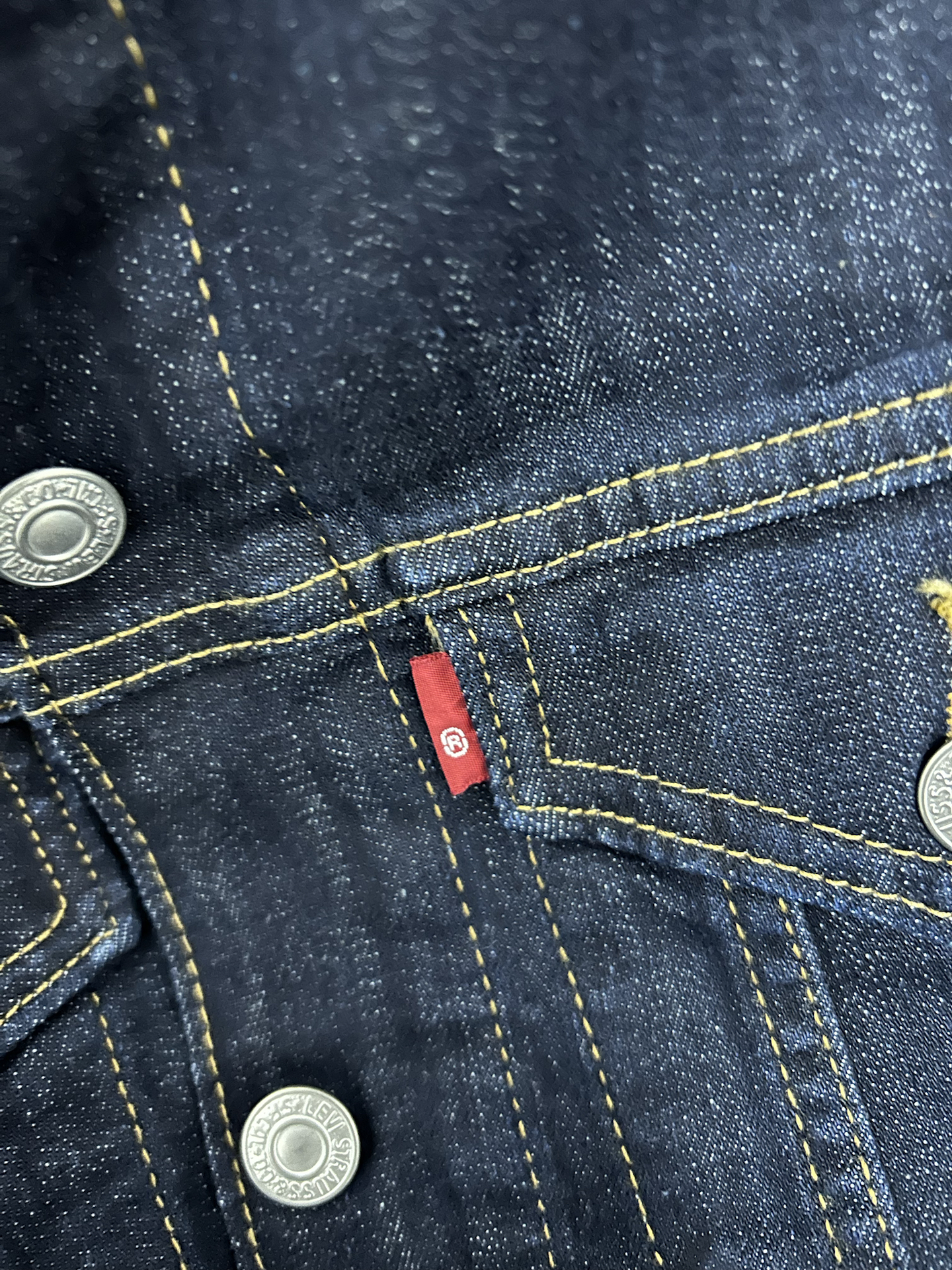 custom review-Levi's Темно-синяя джинсовая куртка мужская темно-синий деним