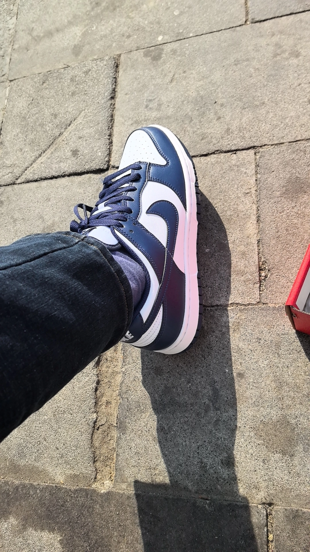 custom review-Nike Dunk Slip-on Устойчивый к истиранию Низкий Топ Скейтборд Кроссовки Унисекс Белый Синий