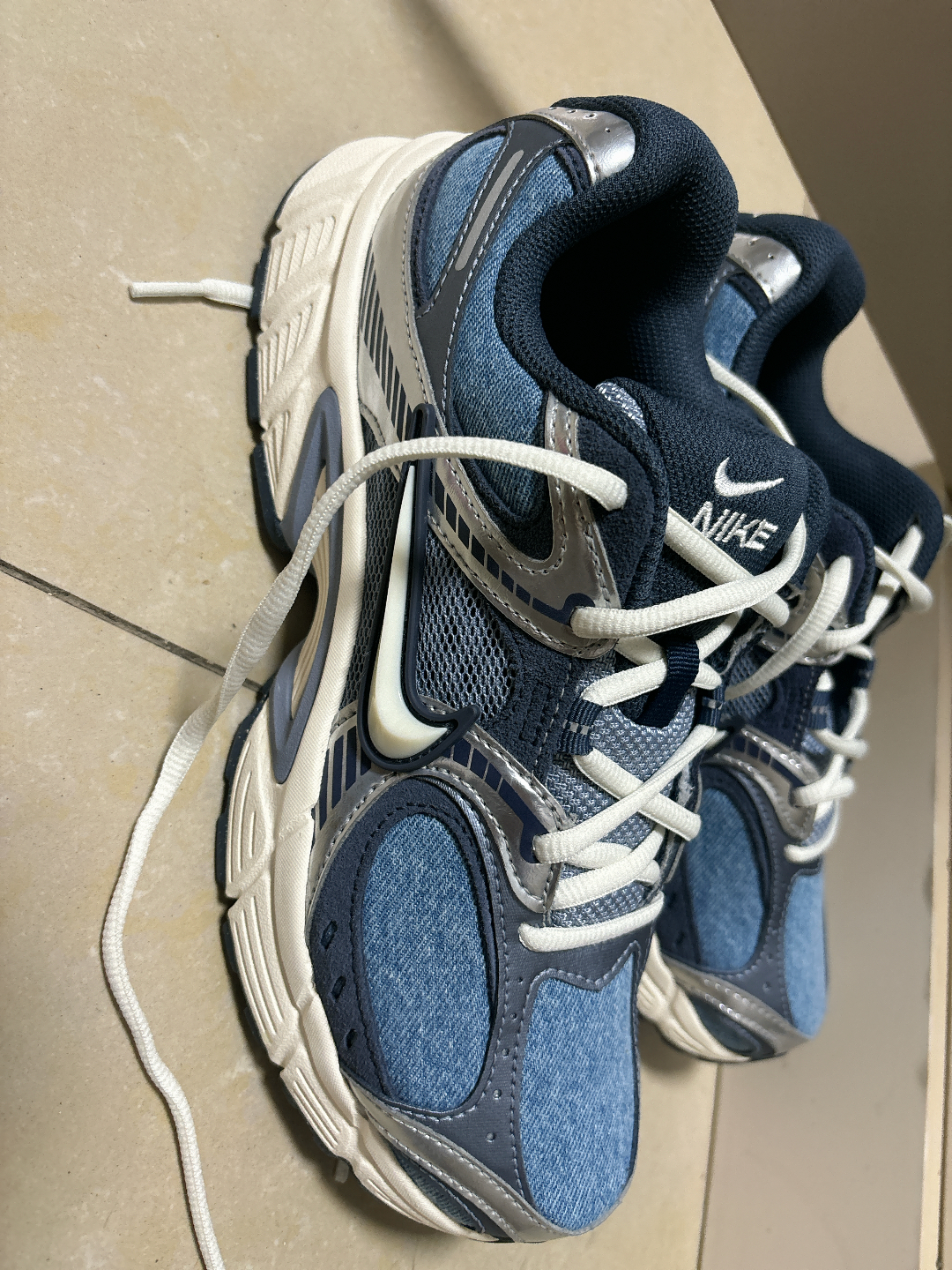 custom review-Nike V5 RNR Устойчивый к истиранию Низкий Топ Повседневная Беговая Обувь Мужская Синяя