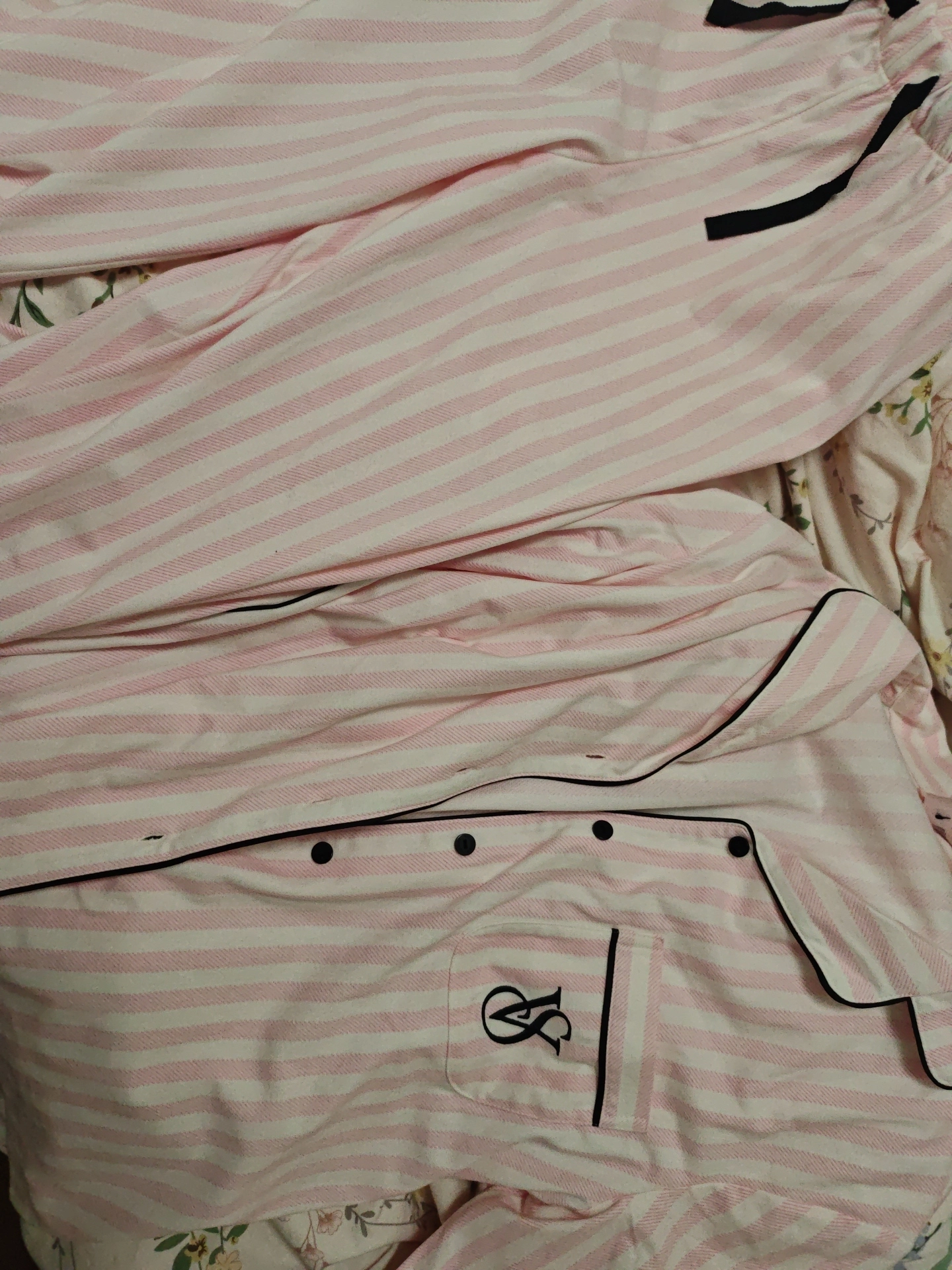 custom review-Victoria's Secret Сладкий Ограниченный The Mix Пижамный комплект с текстурой мягкий легкий теплый женский