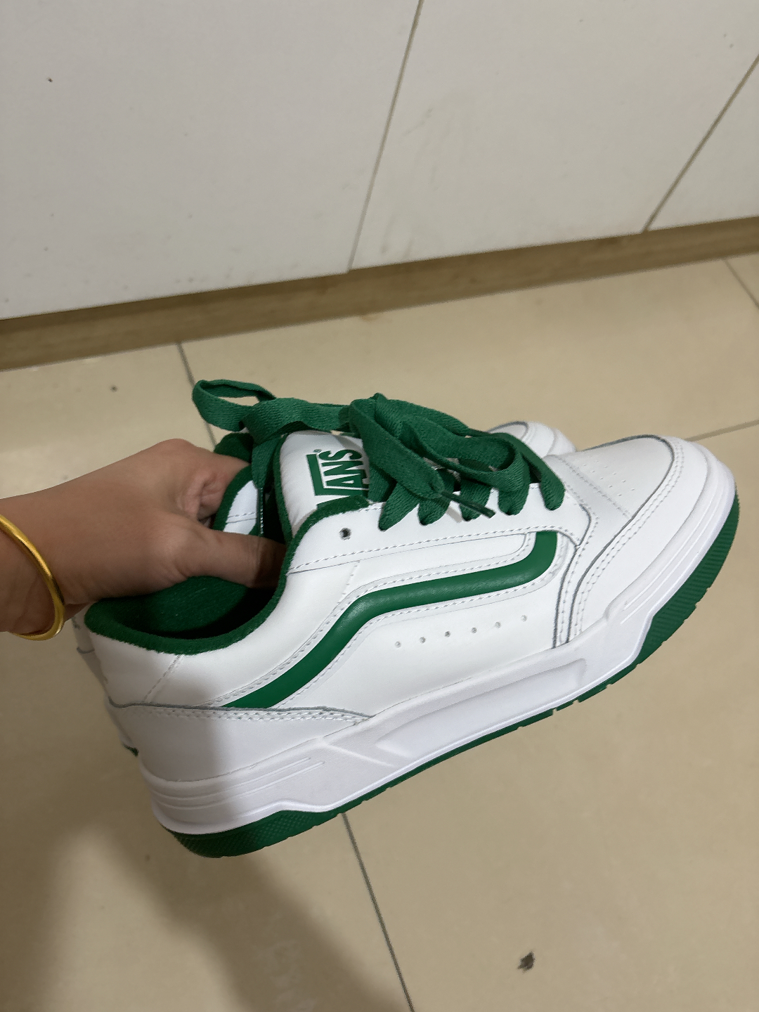 custom review-Vans Устойчивые к истиранию низкие кроссовки для скейтбординга унисекс зеленые белые