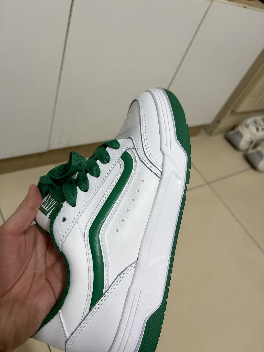 custom review-Vans Устойчивые к истиранию низкие кроссовки для скейтбординга унисекс зеленые белые