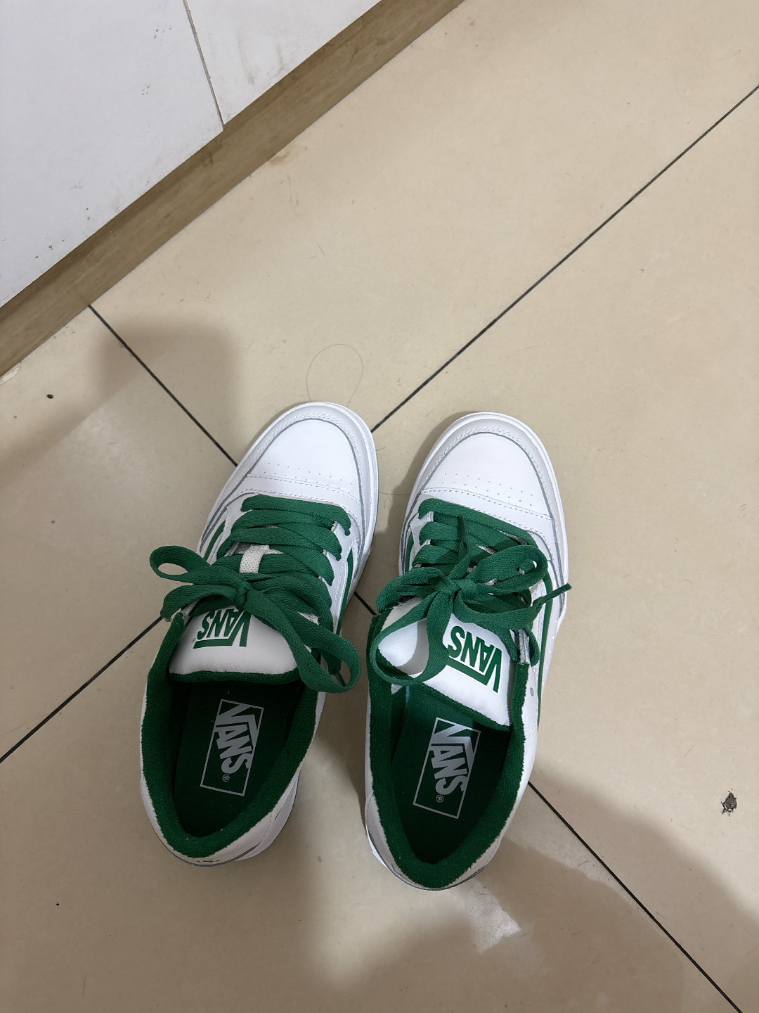 custom review-Vans Устойчивые к истиранию низкие кроссовки для скейтбординга унисекс зеленые белые