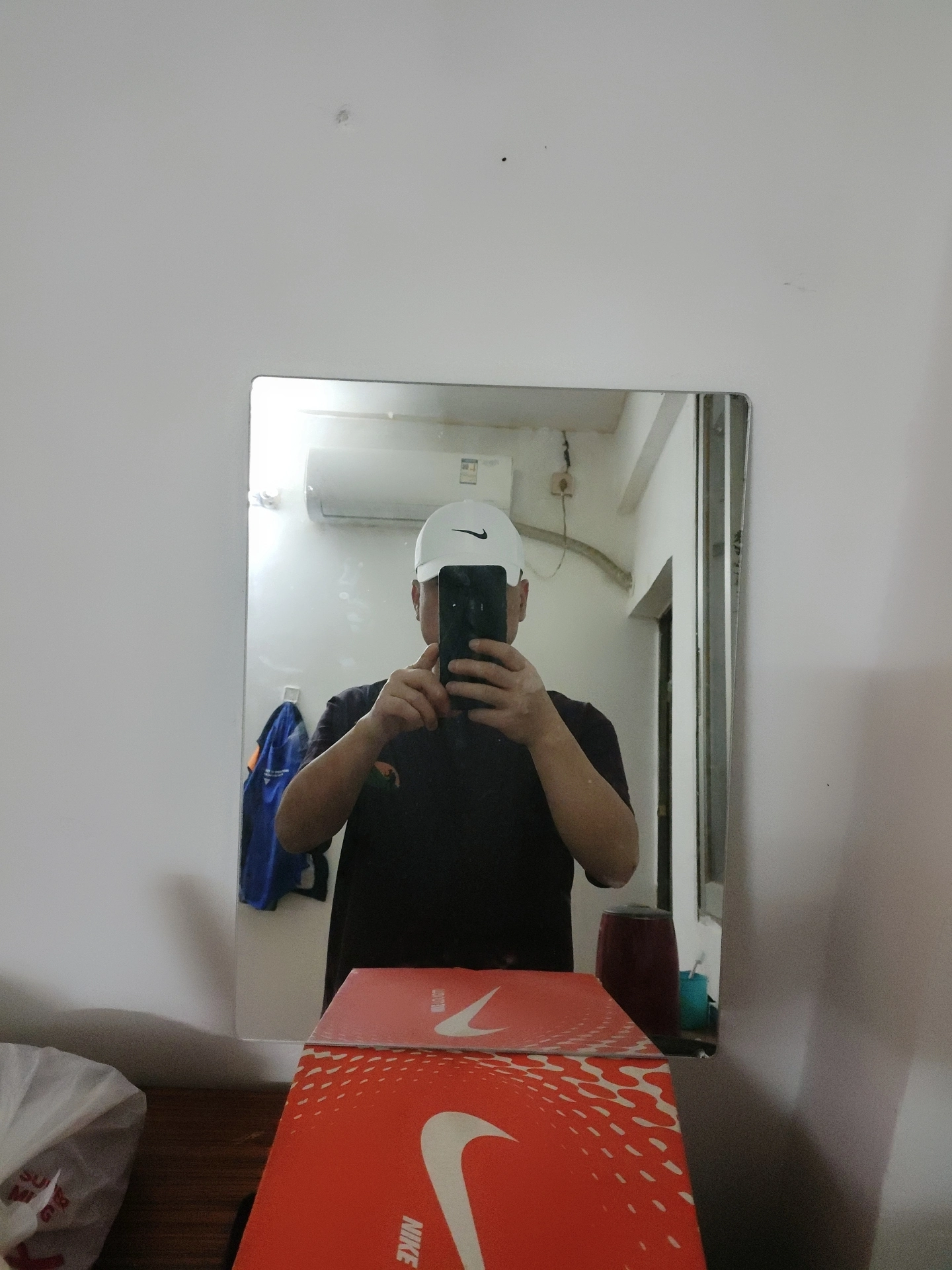 custom review-Nike Полиэстер Кепки Унисекс Белый Черный Логотип