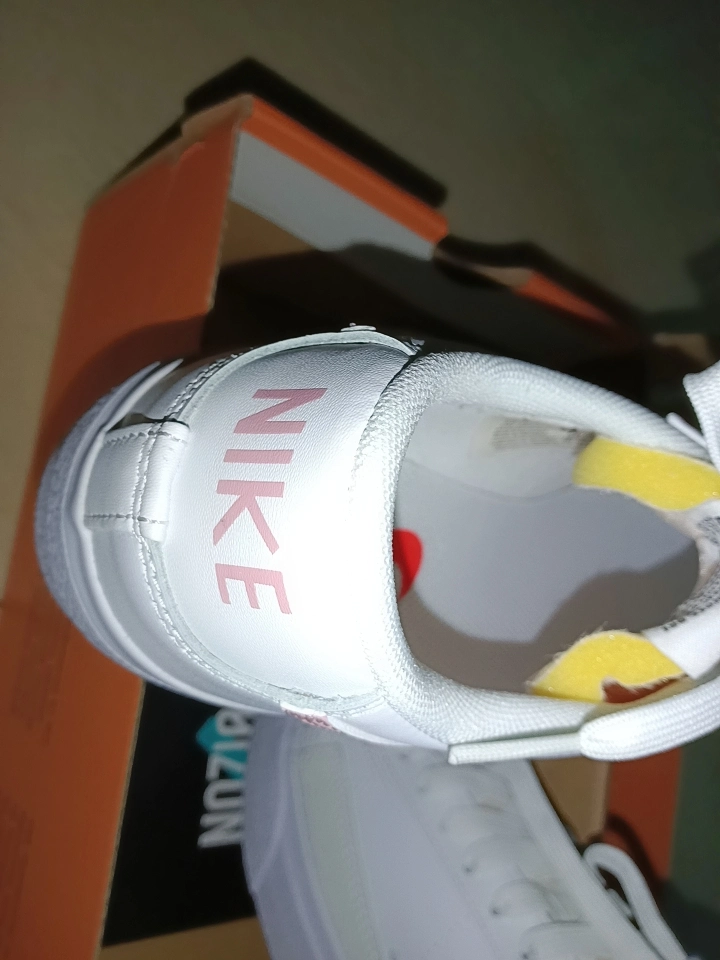 custom review-Nike Blazer Low Top Скейтборд Кроссовки Платформа Женские Белые