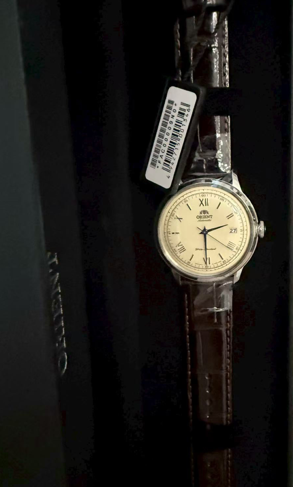 custom review-ORIENT Babylon Collection Часы с топленым маслом автоматический механический механизм кожаный ремешок унисекс