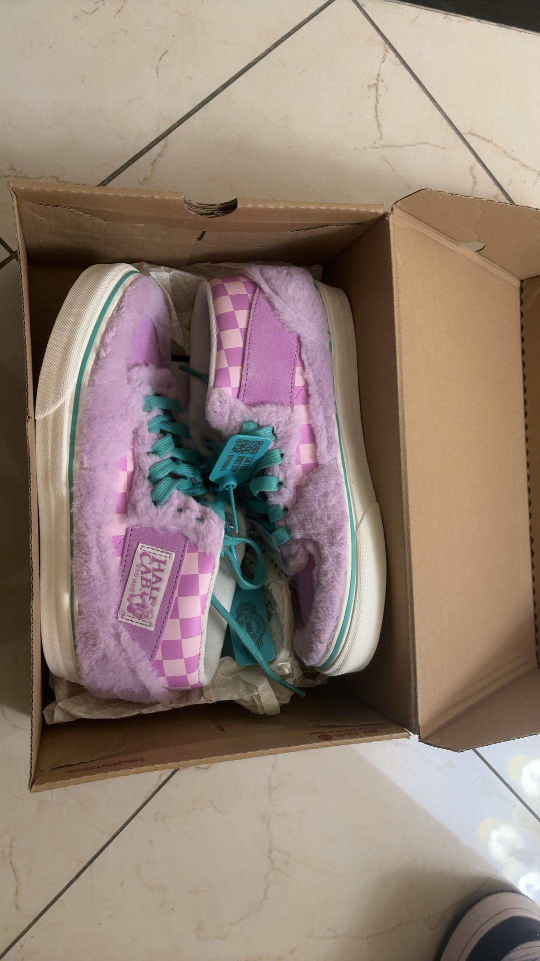 custom review-VANS Half Cab Покрытие Устойчивое к истиранию MID Топ Скейтборд Кроссовки Унисекс Розовый