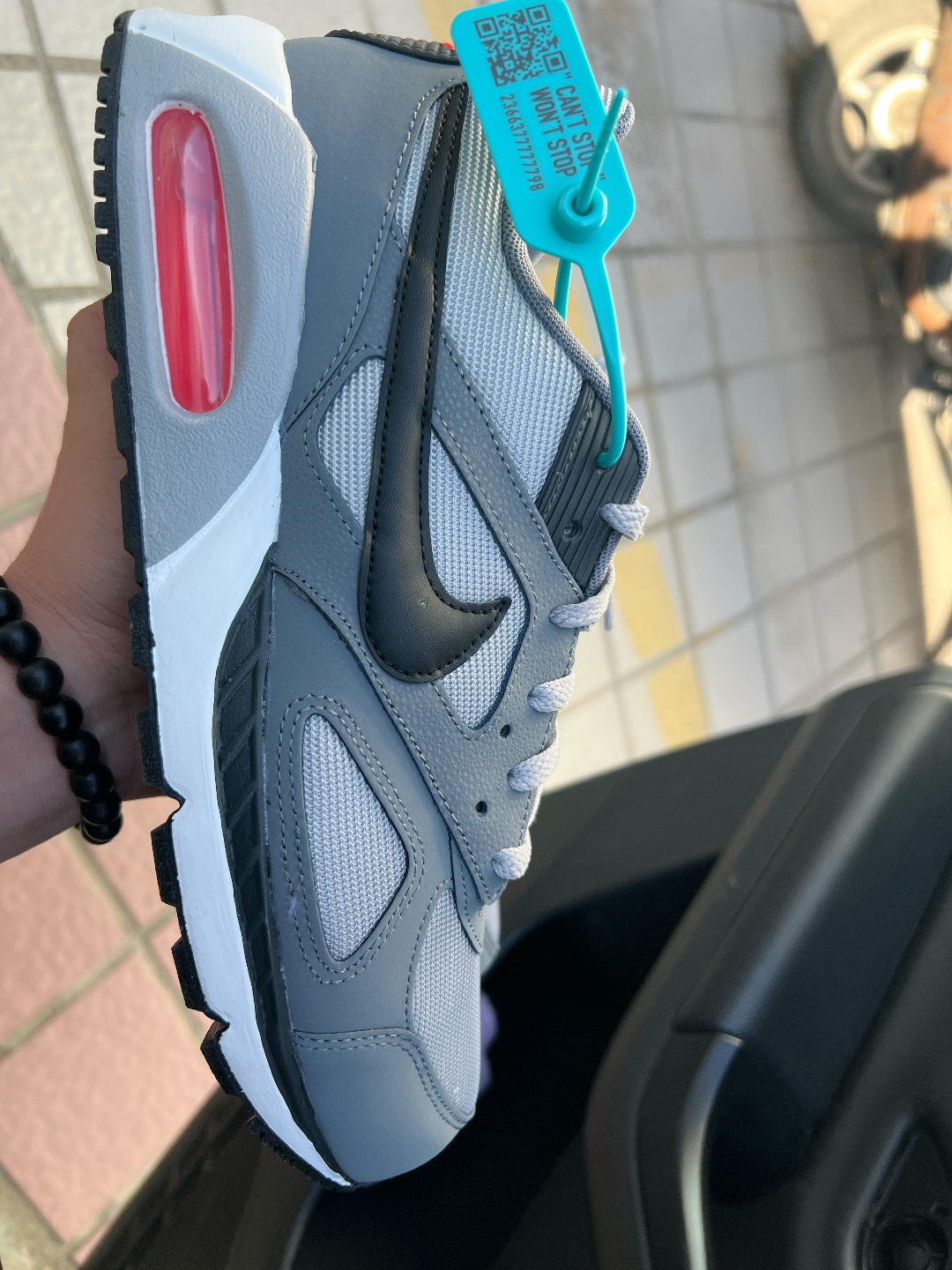 custom review-Nike Air Max Ivo Low Топ Повседневный Городской Коммутер Беговые кроссовки Мужской Черный Серый