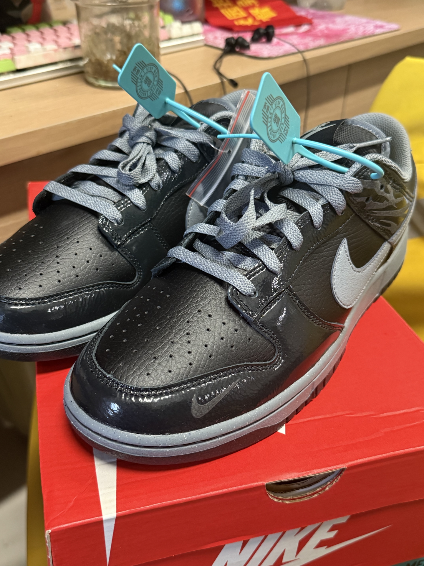 custom review-Nike Dunk Slip-Resistant Abrasion-Resistant Low-Top Скейтборд Кроссовки Мужские Черные