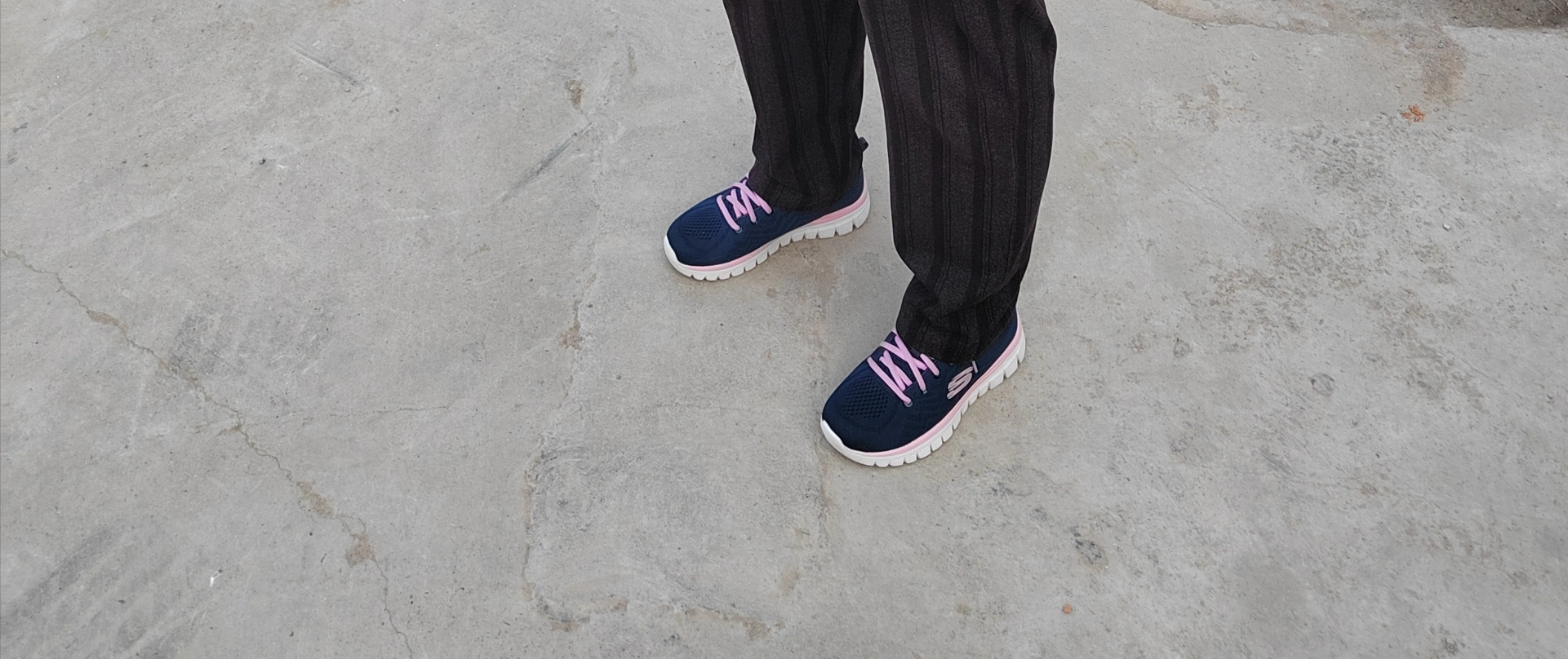 custom review-Skechers Graceful Дышащий Низкий Топ Повседневная Обувь Женская Синий Розовый Белый