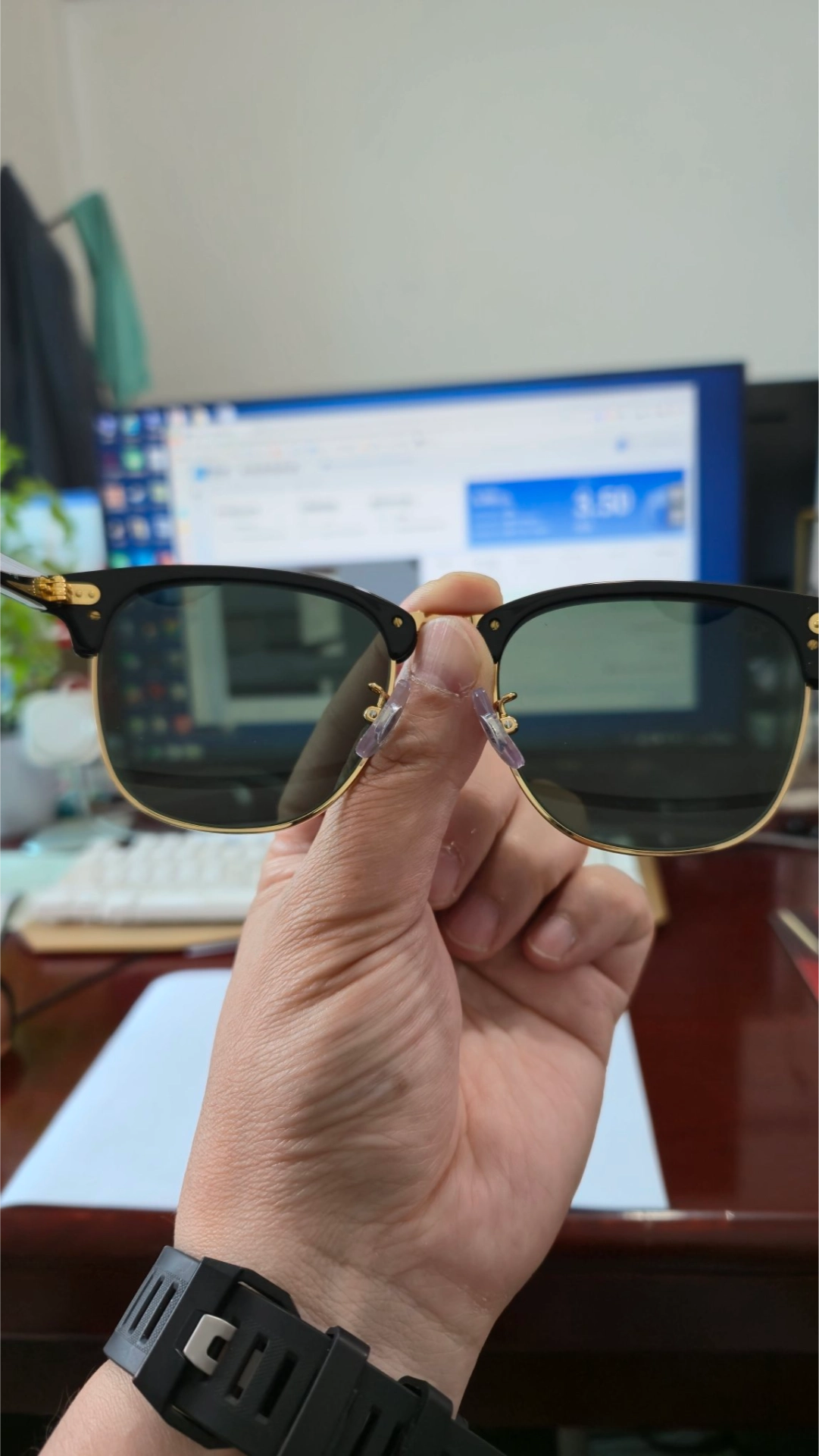 custom review-RayBan Aviator Солнцезащитные очки Унисекс Черный