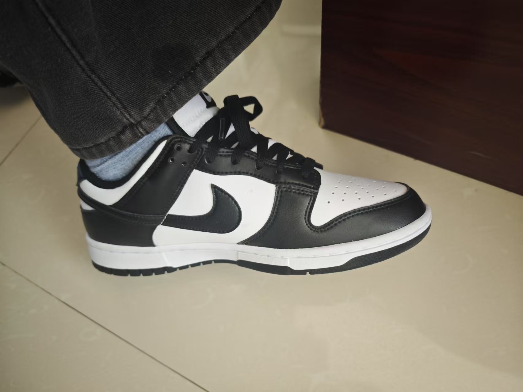 custom review-Nike Dunk Slip Resistant Abrasion Resistant Низкие Скейтбординг Кроссовки Унисекс Белый Черный