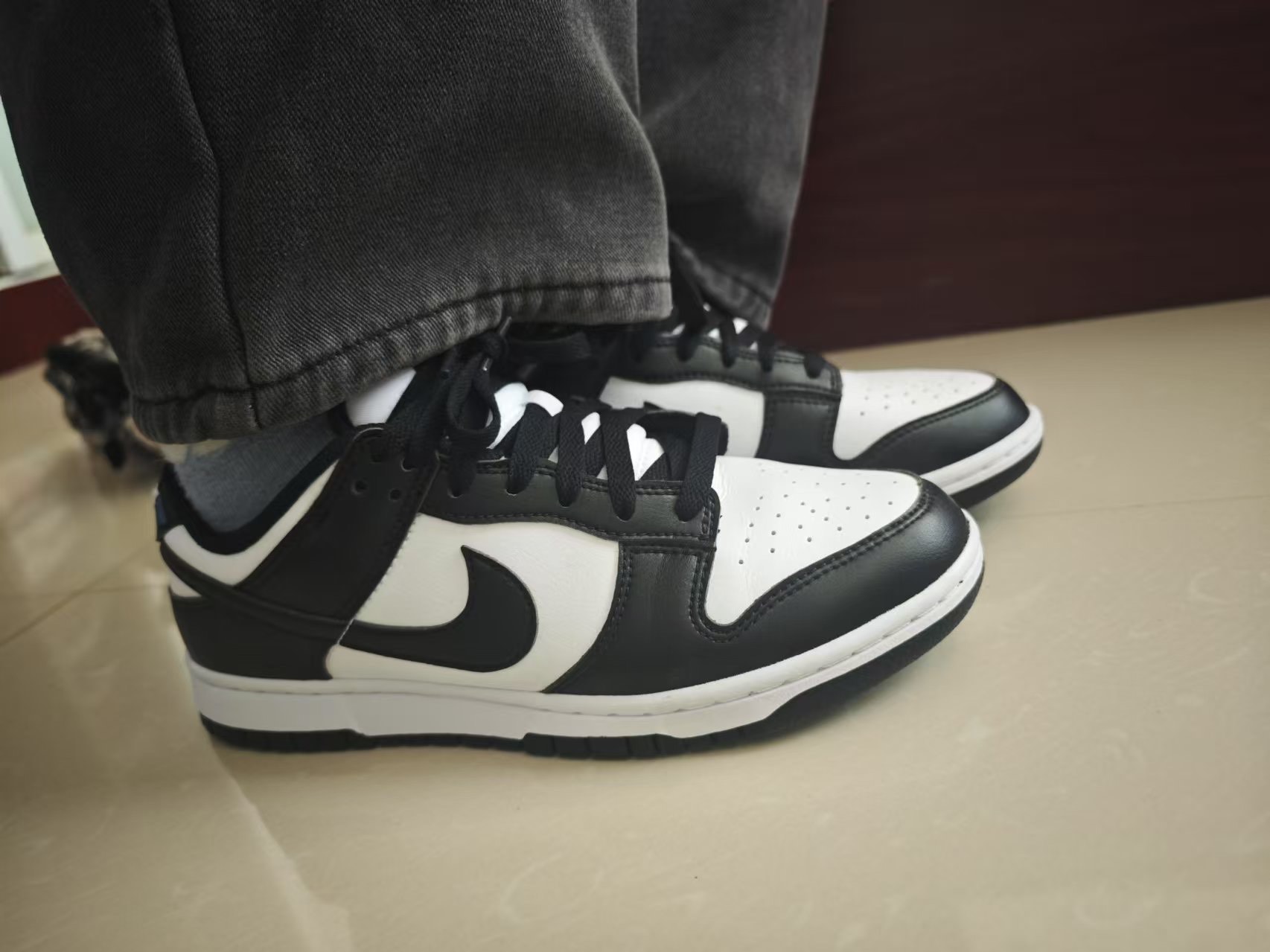 custom review-Nike Dunk Slip Resistant Abrasion Resistant Низкие Скейтбординг Кроссовки Унисекс Белый Черный