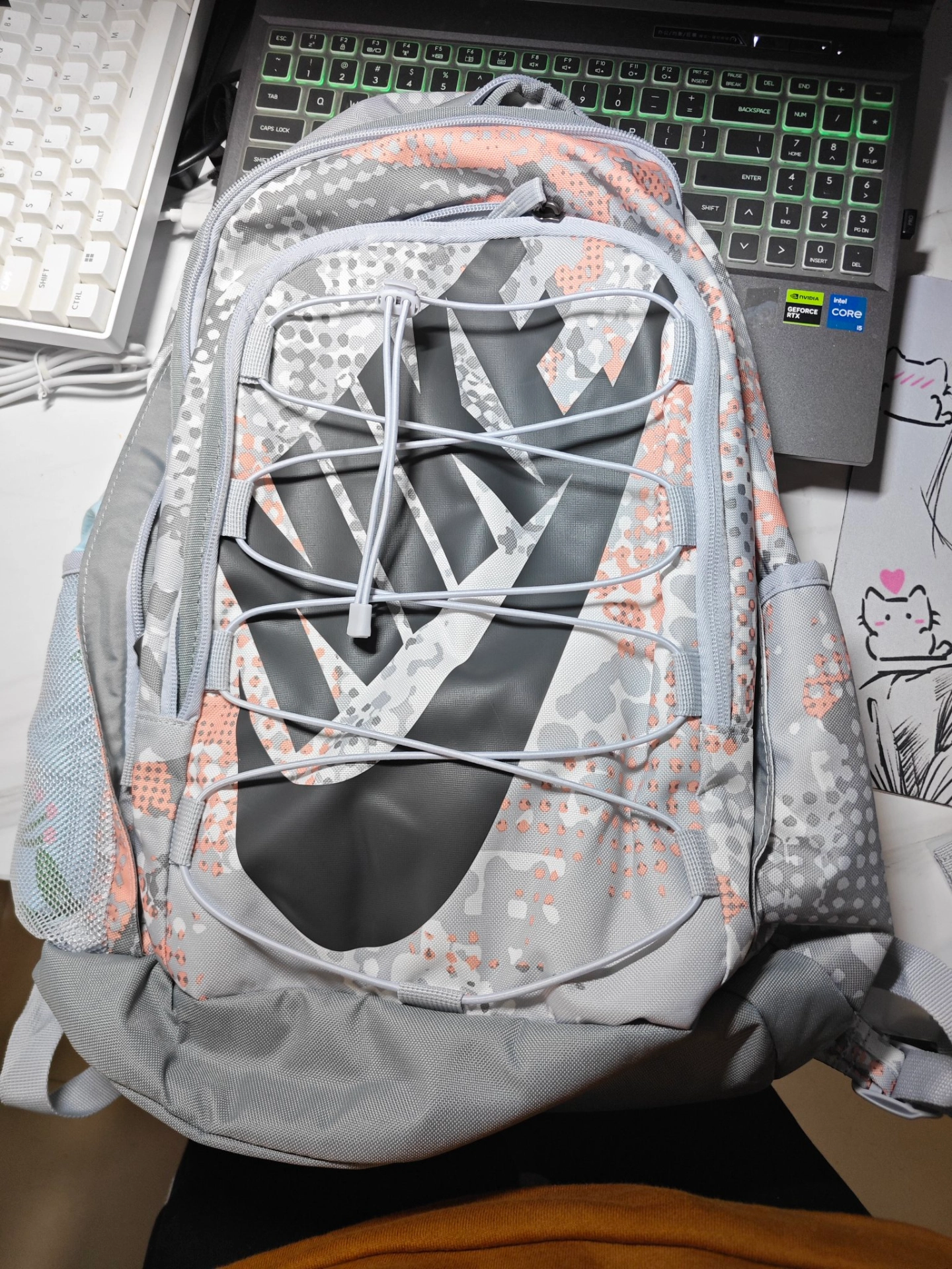 custom review-Nike Hayward Полиэстер Ноутбук Сумка Рюкзак Стандартный (Standard) Унисекс Серый