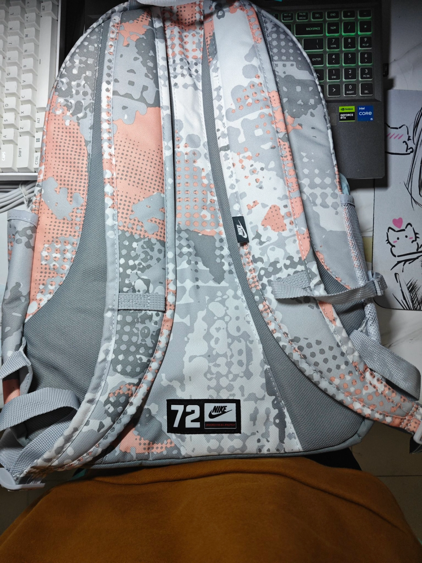 custom review-Nike Hayward Полиэстер Ноутбук Сумка Рюкзак Стандартный (Standard) Унисекс Серый