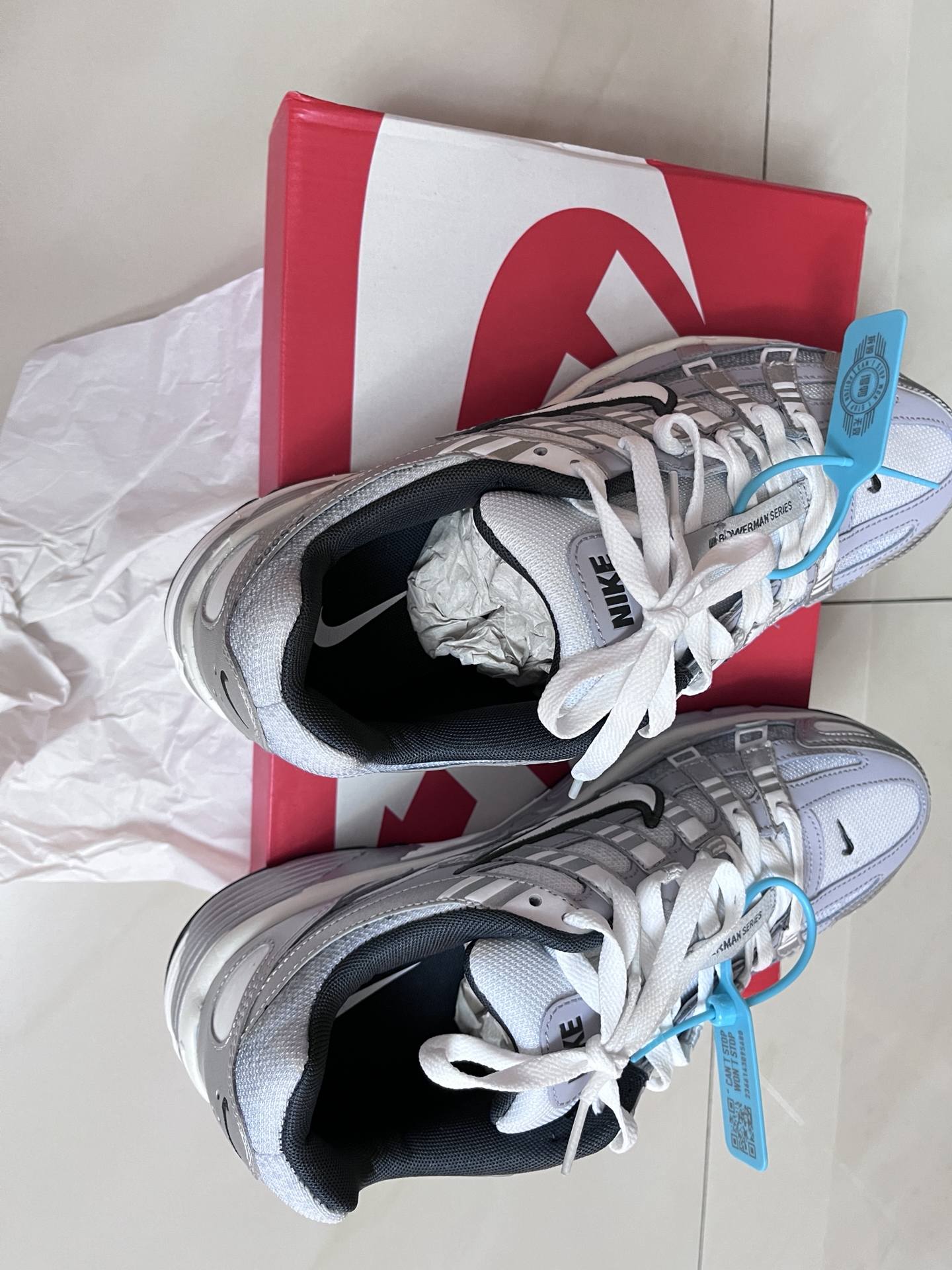 custom review-Nike P 6000 Устойчивый к истиранию Низкий Топ Повседневная Беговая Обувь Мужская Серебристо-Серый