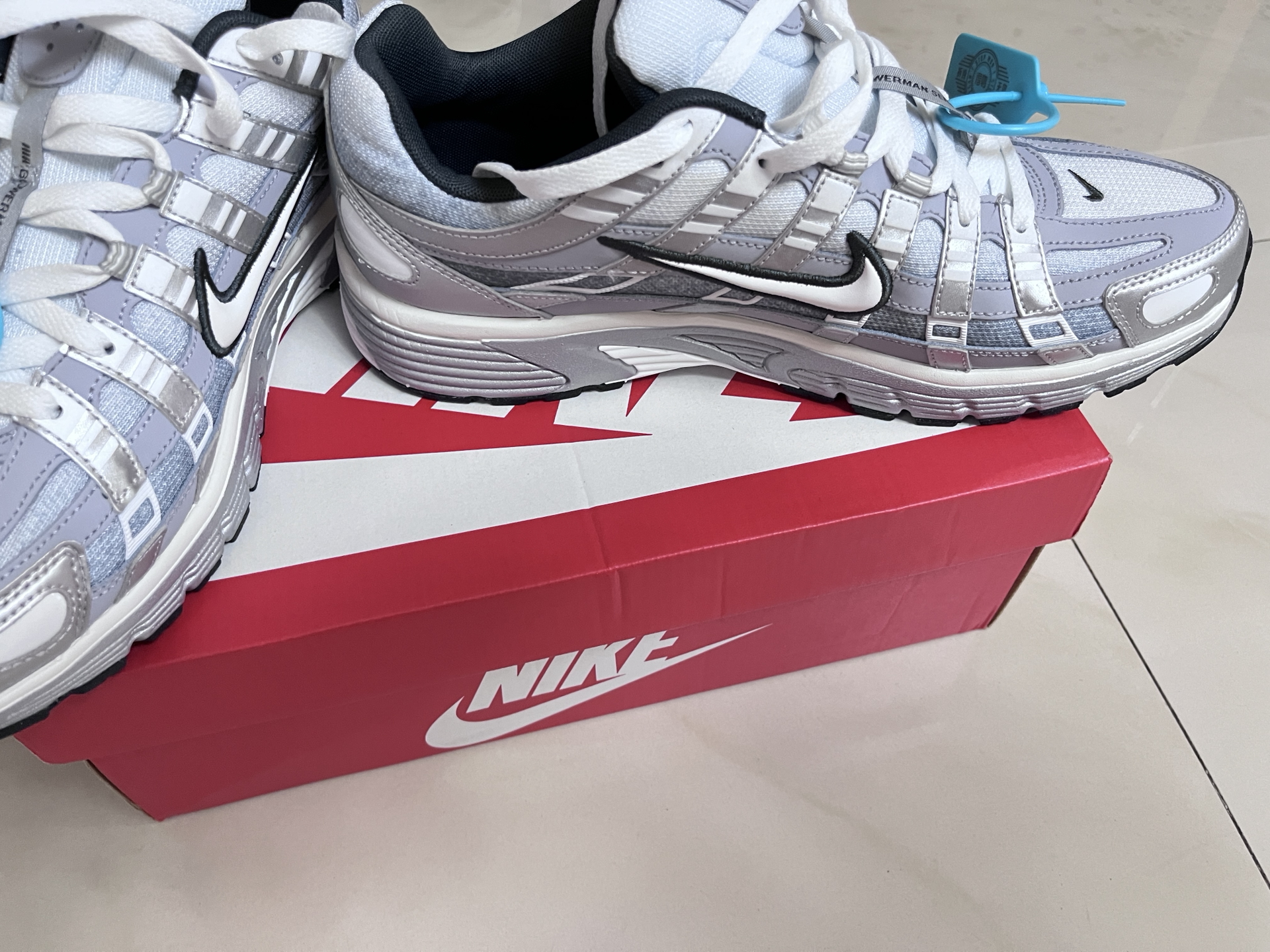 custom review-Nike P 6000 Устойчивый к истиранию Низкий Топ Повседневная Беговая Обувь Мужская Серебристо-Серый