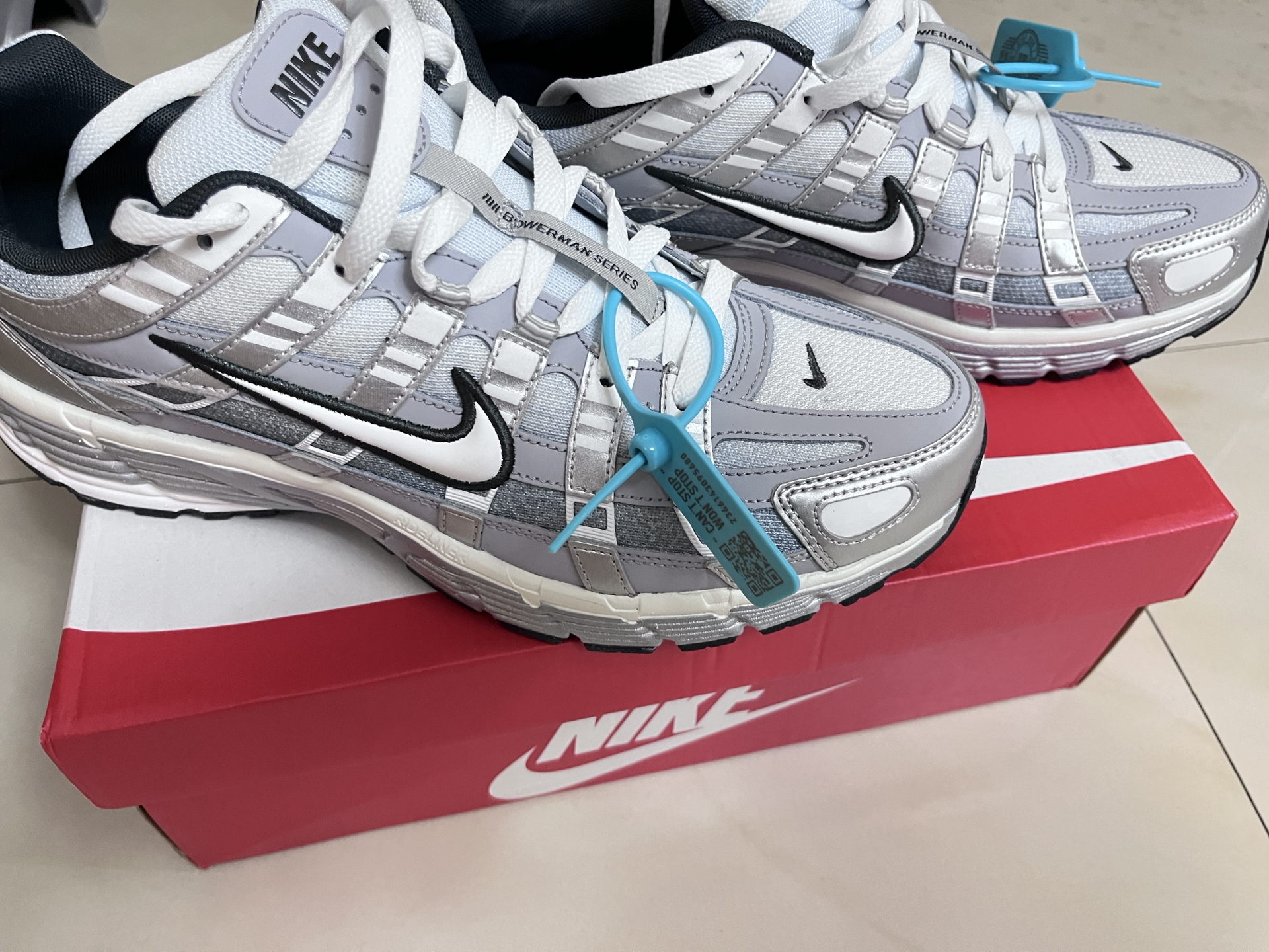 custom review-Nike P 6000 Устойчивый к истиранию Низкий Топ Повседневная Беговая Обувь Мужская Серебристо-Серый